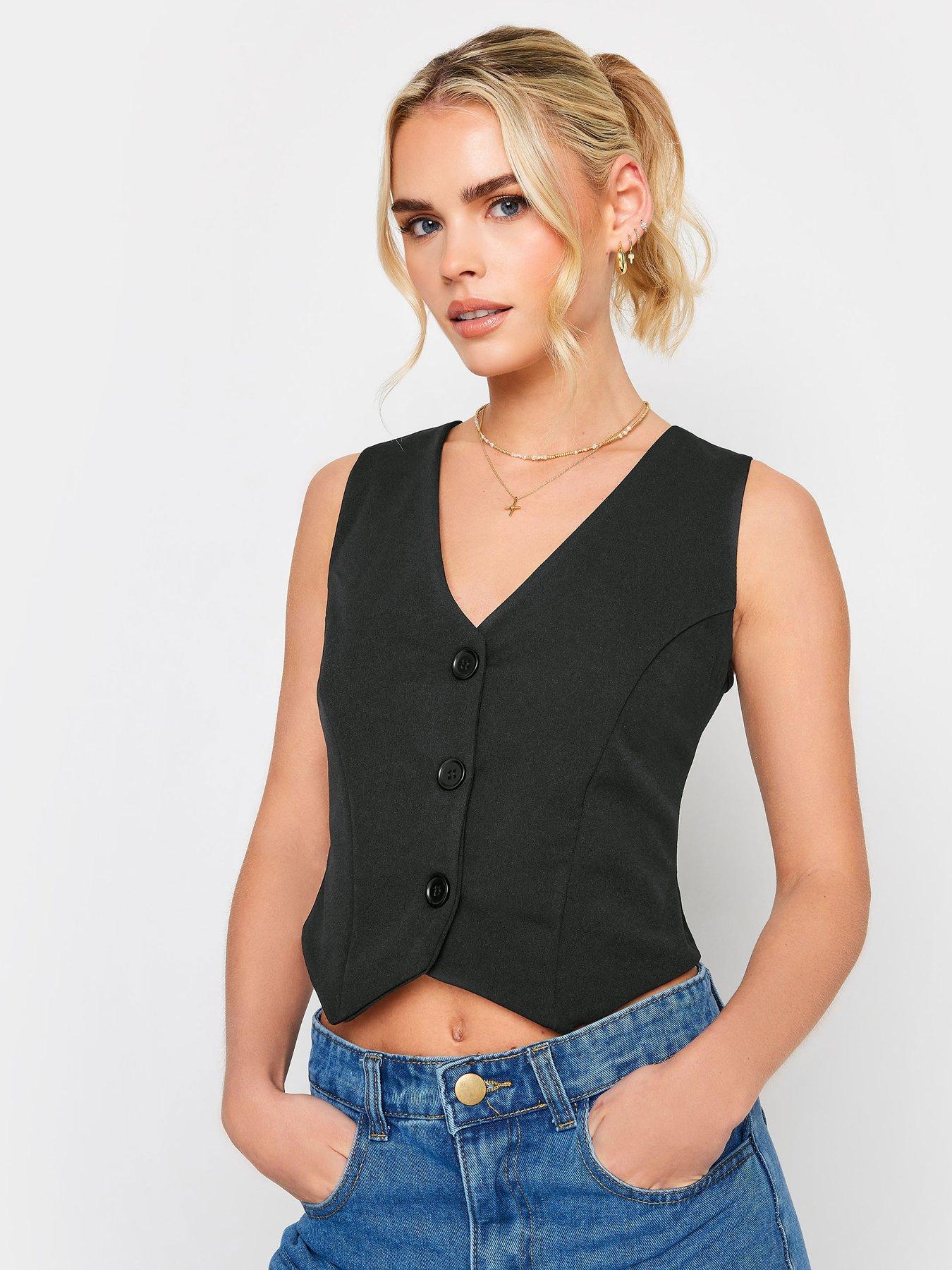 PixieGirl Button Down Cami Vest Top