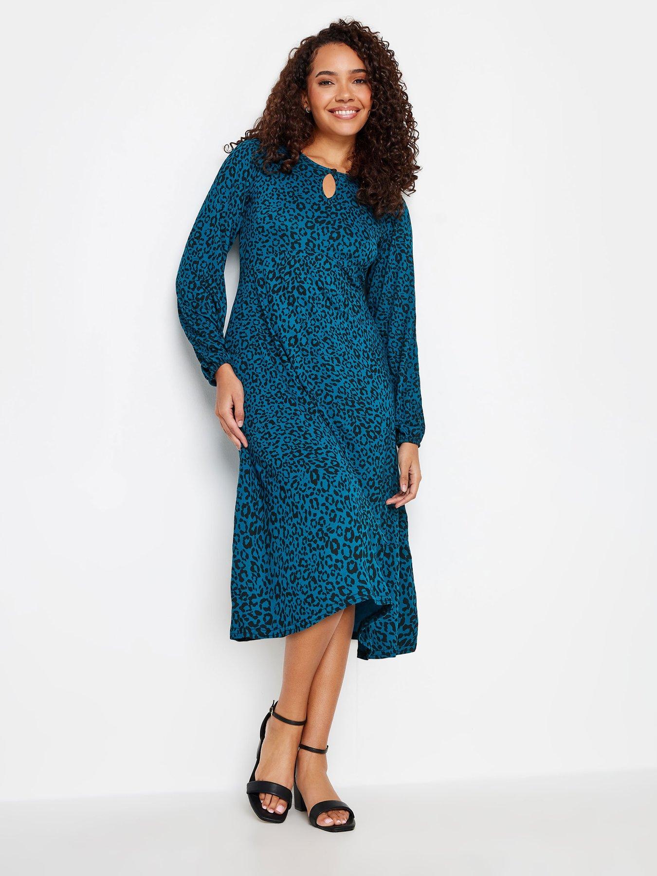 mco-petite-petite-teal-34-sleeve-dress