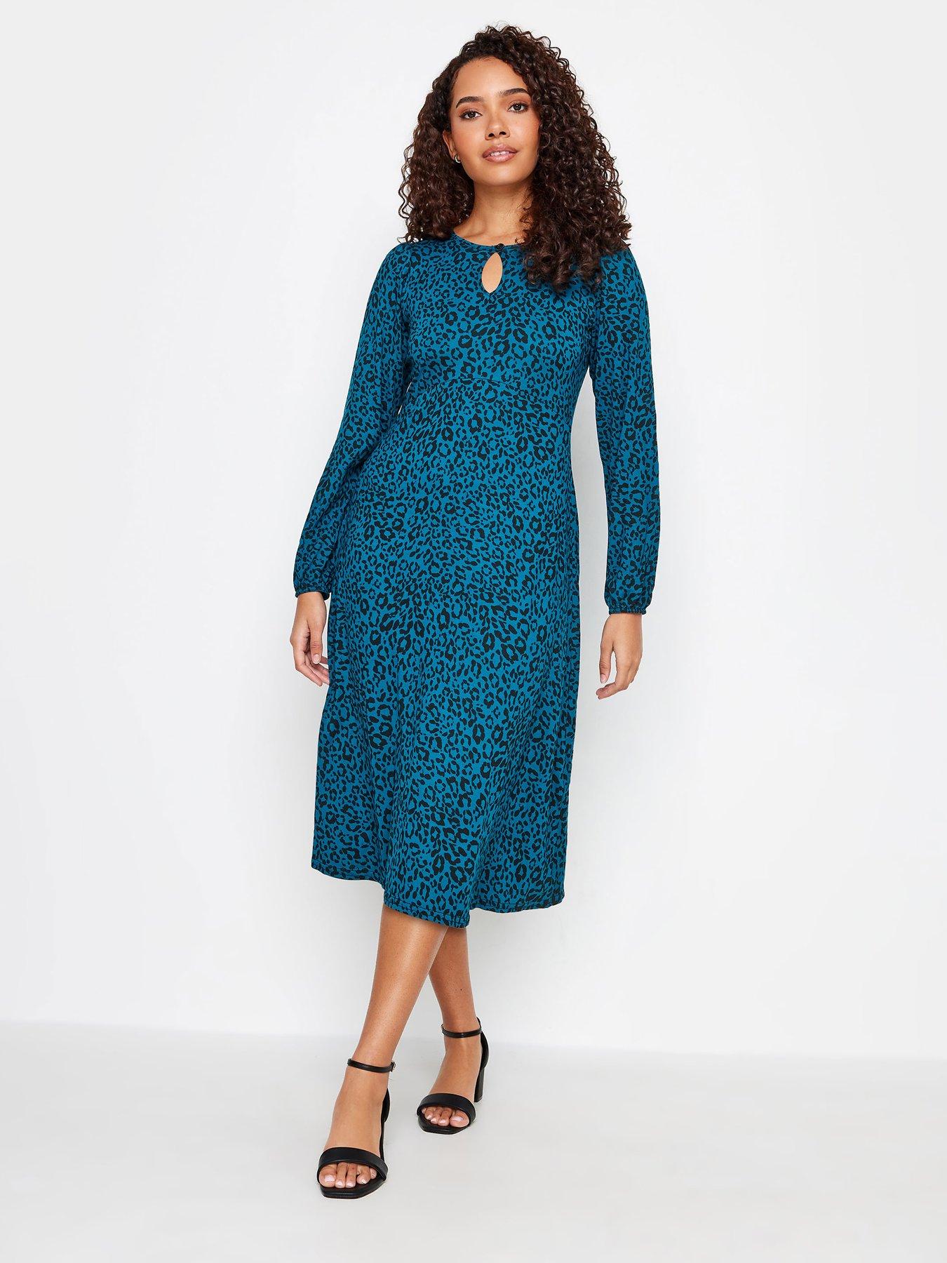 mco-petite-petite-teal-34-sleeve-dressback