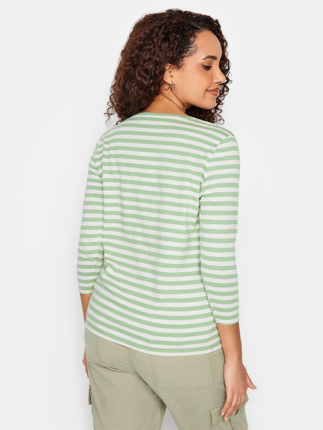 mco-green-and-ivory-stripe-v-neckstillFront