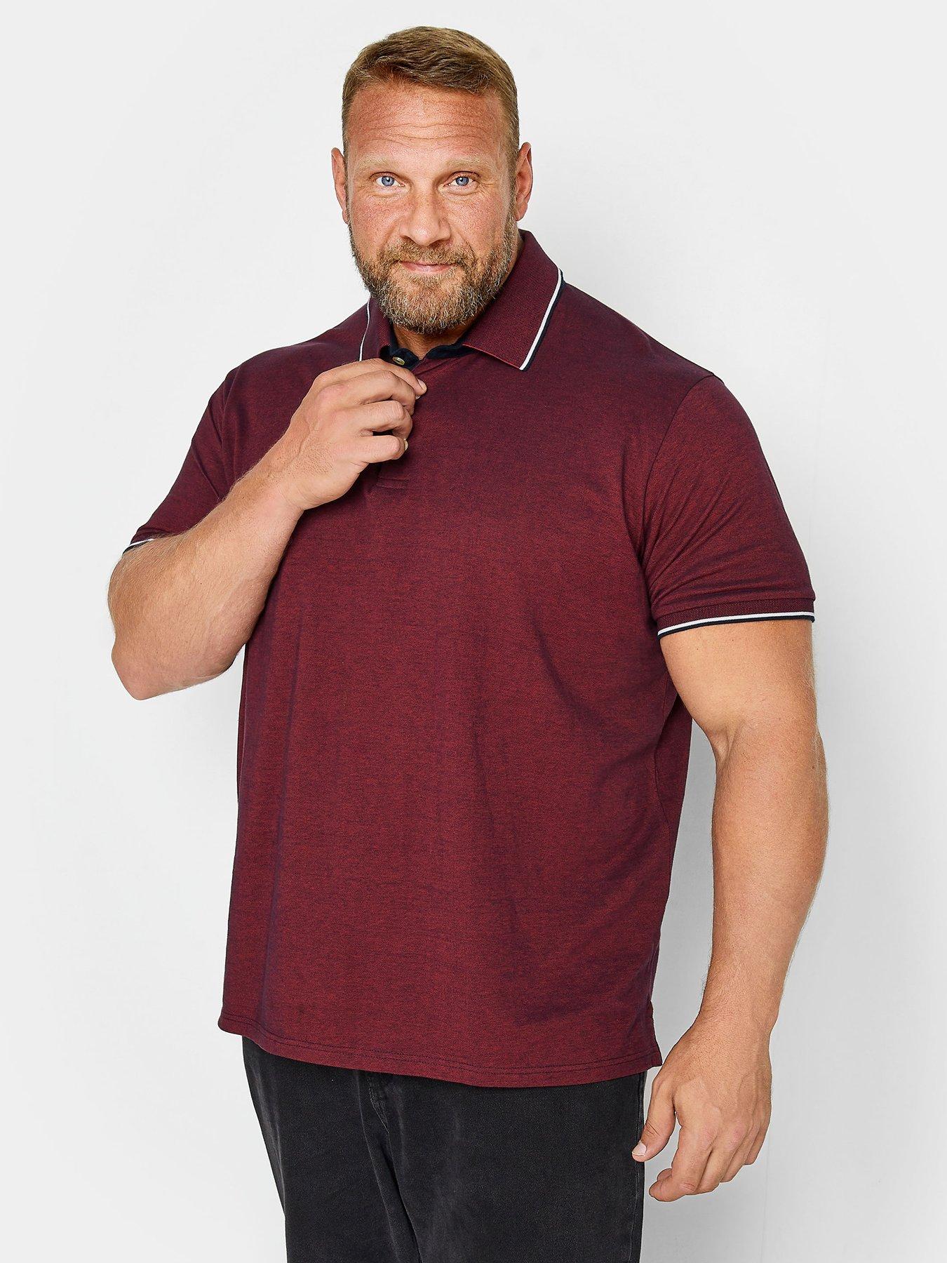 badrhino-birdseye-short-sleeve-polo-shirt-redfront