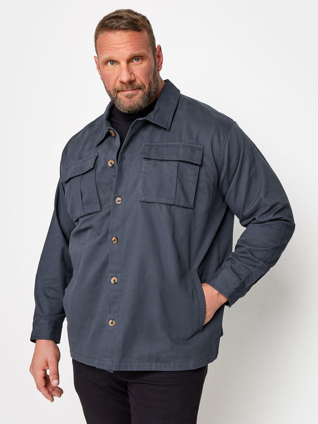 Image 1 of 1 of BadRhino Cotton Twill Overshirt - Blue