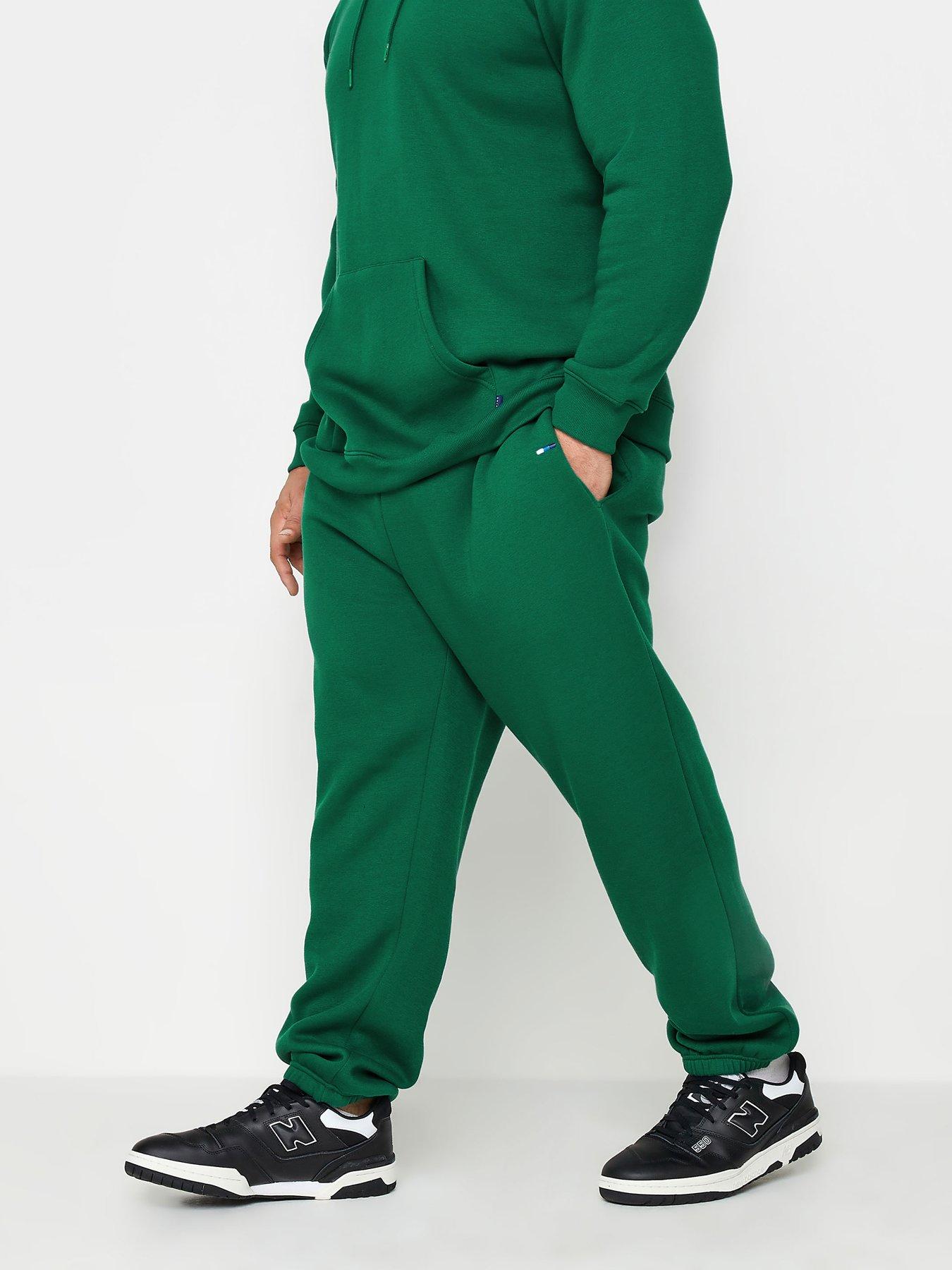 Mens Unisex Fleece Lined Sweat Track Pants Suit Casual Trackies Slim Cuff XS-6XL