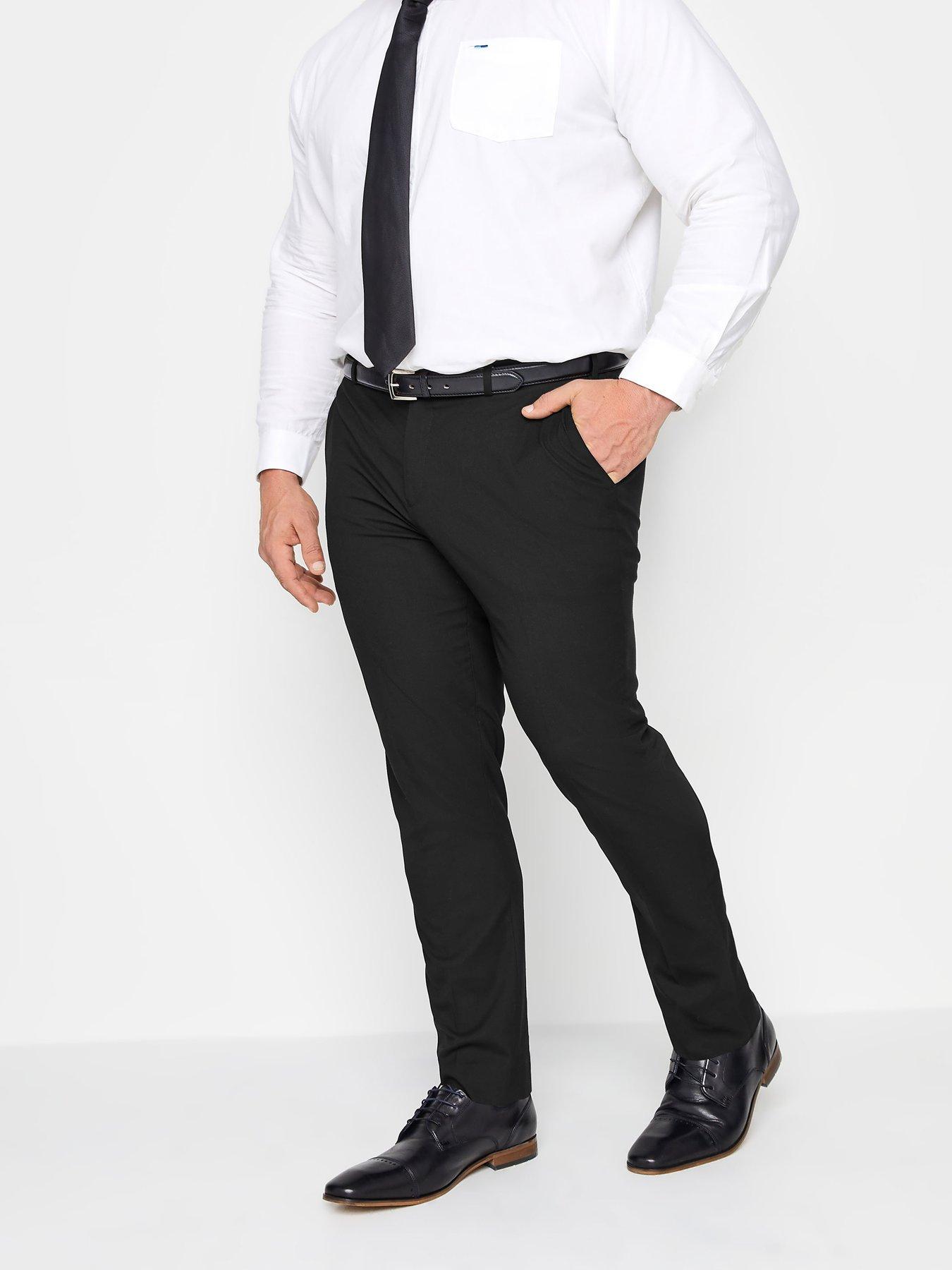 Image 1 of 2 of BadRhino Plain Suit Trousers - Black
