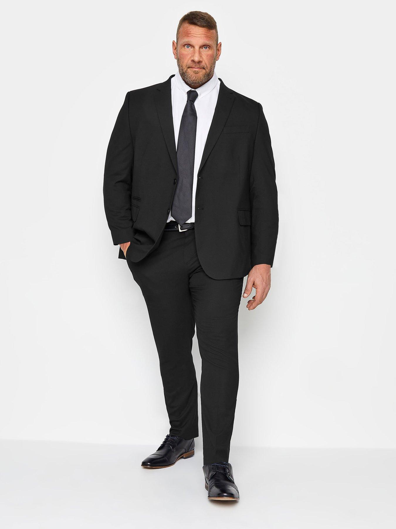Image 2 of 2 of BadRhino Plain Suit Trousers - Black