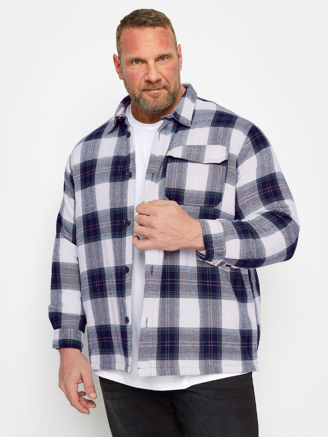 badrhino-check-overshirt-blue