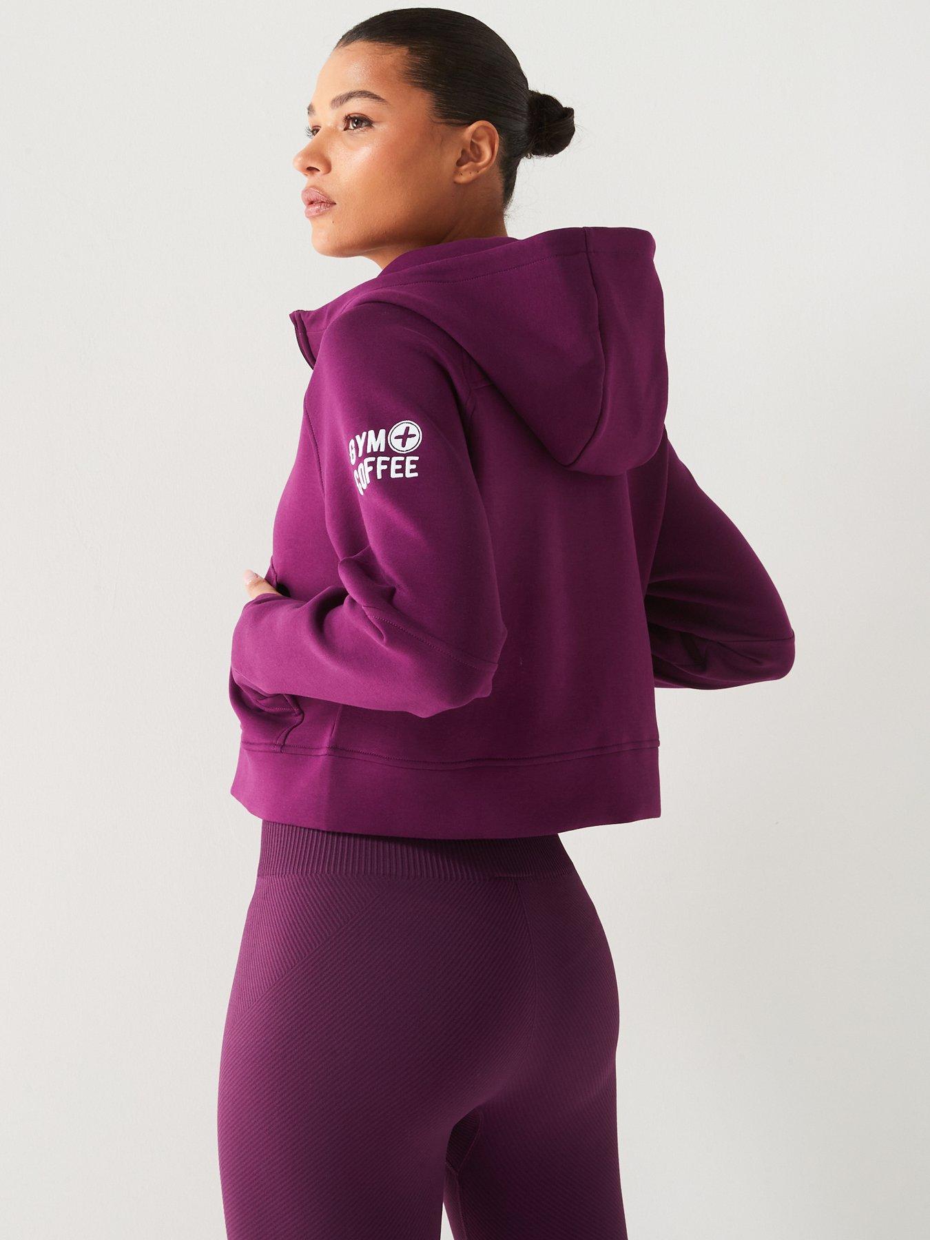 gym-coffee-womens-training-ignite-full-zip-hoodie-burgundystillFront