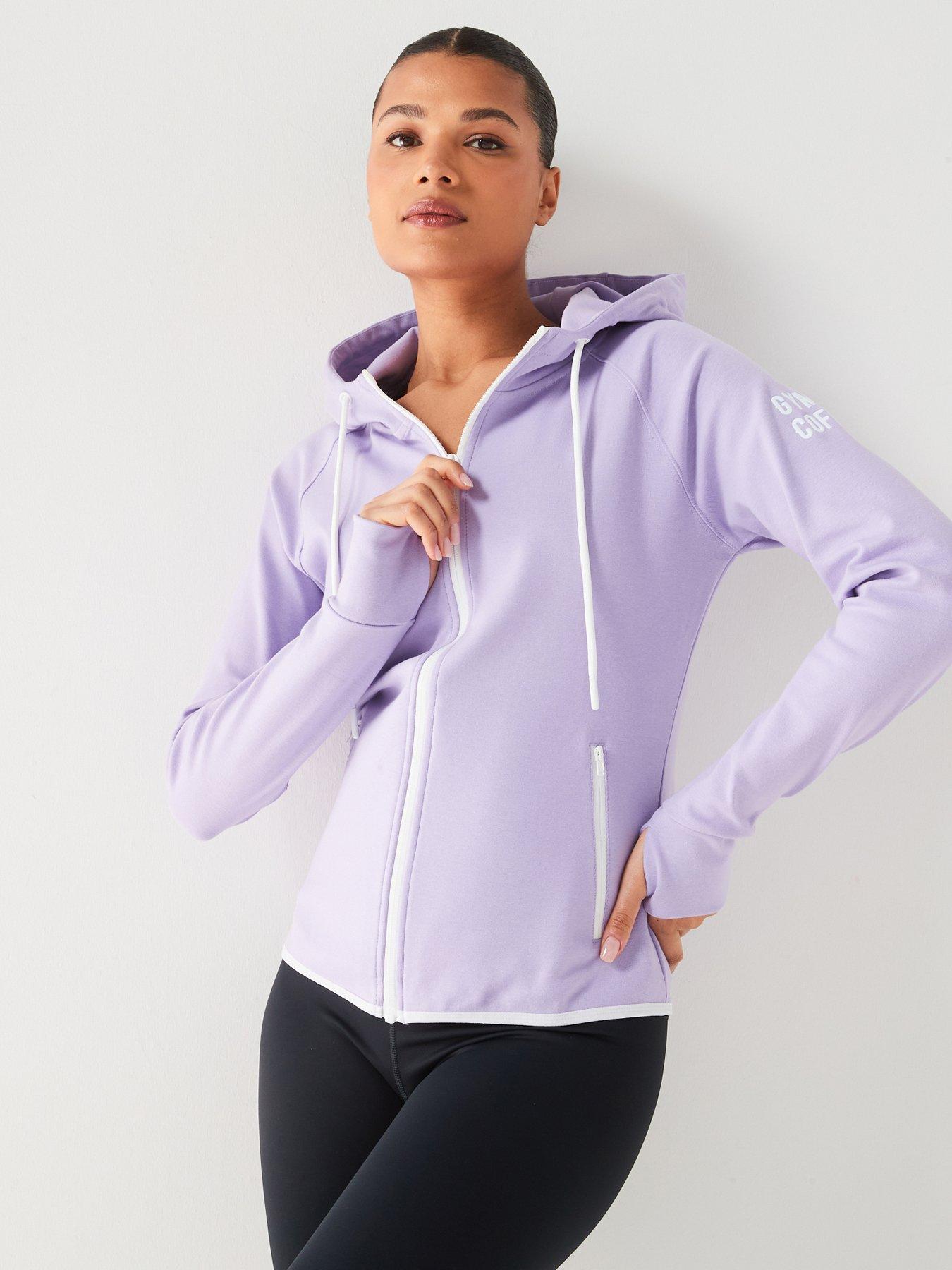 UNDER ARMOUR Womens Rival Fleece Big Logo Hoodie - Blue/White