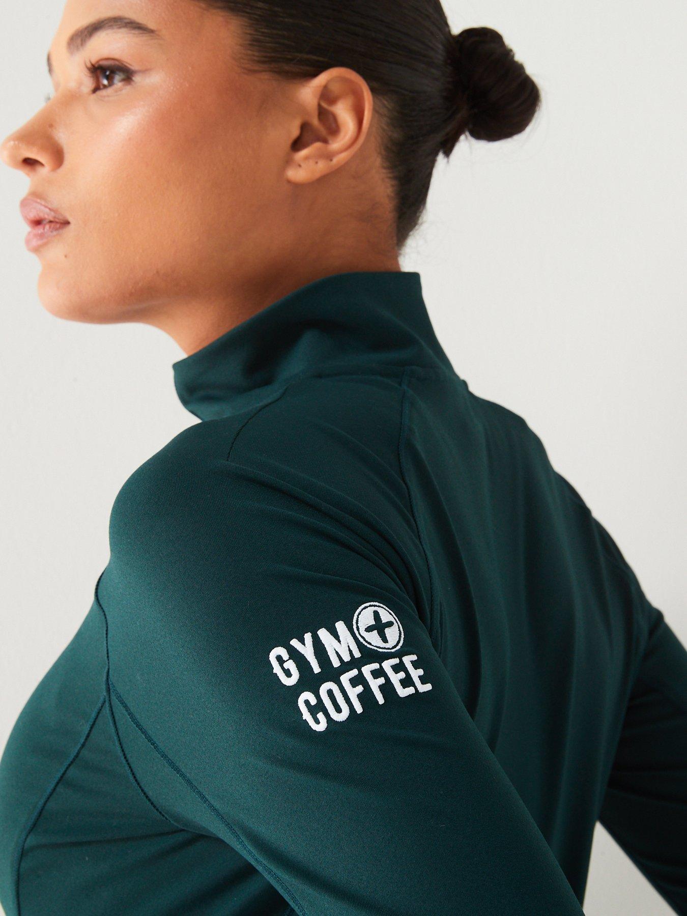 gym-coffee-womens-training-relentless-14-zip-top-greenoutfit