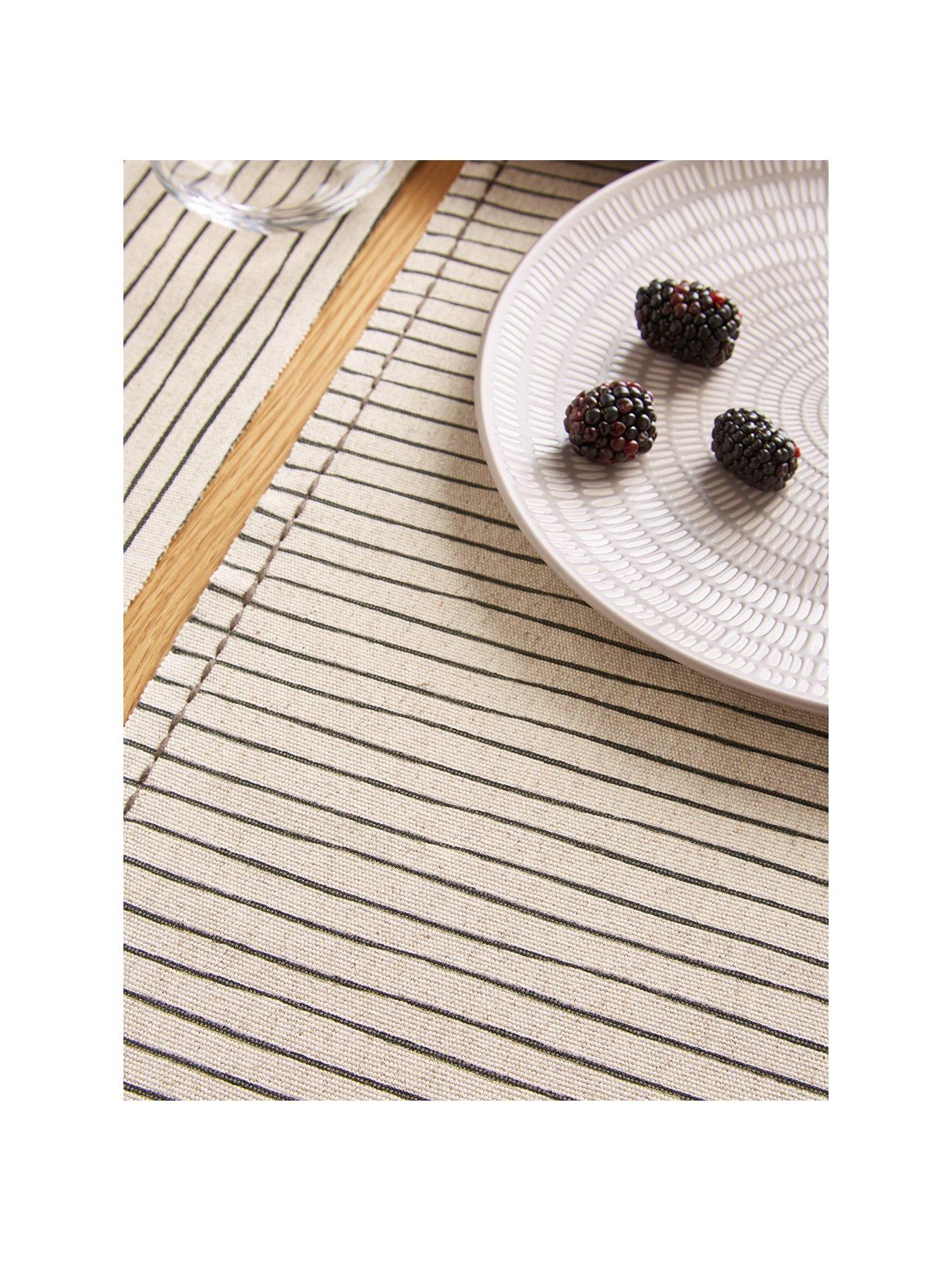 Image 2 of 4 of The Very Collection Natural Striped Table Runner&nbsp;