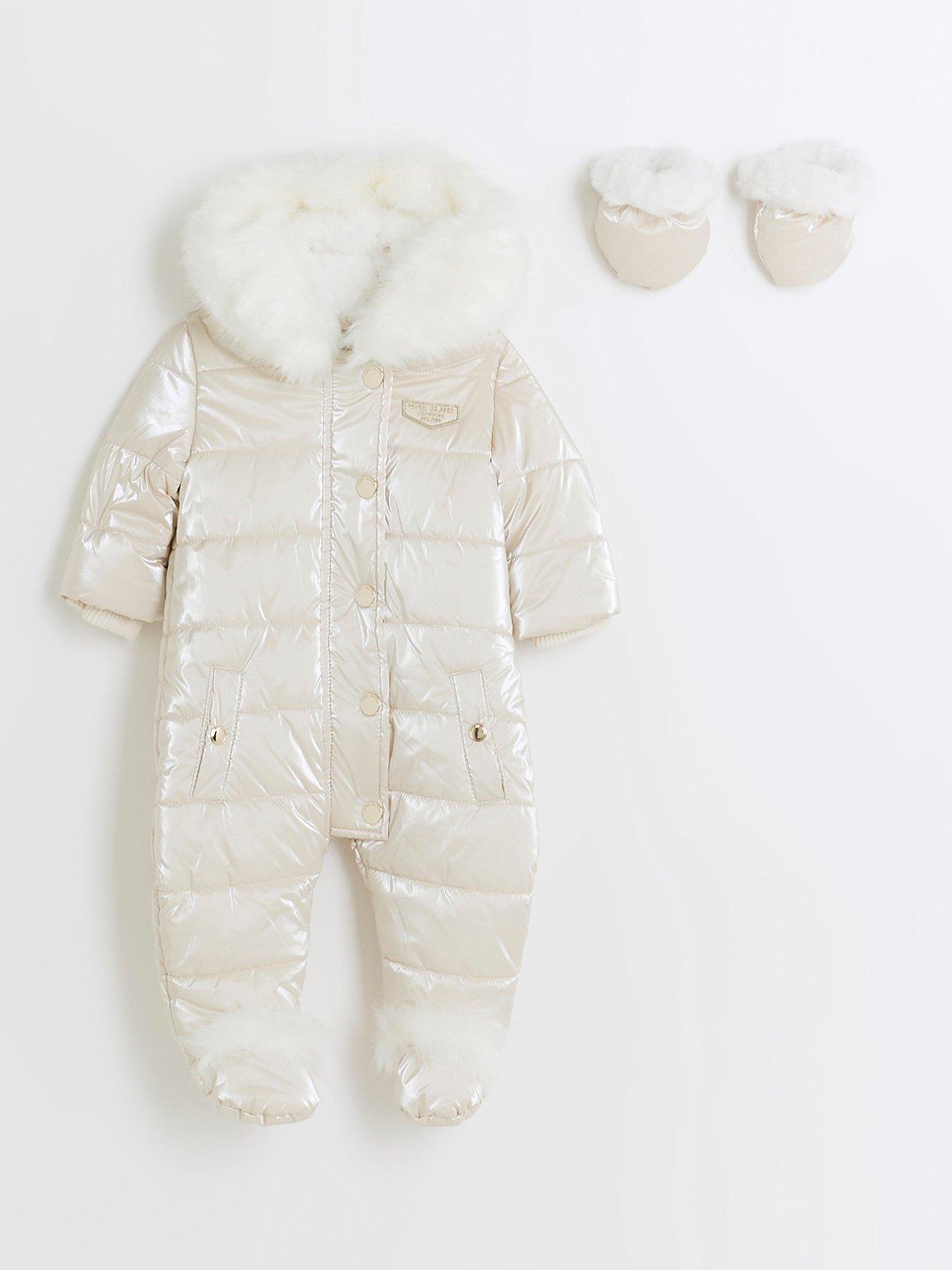 Baby girl snowsuit 12 on sale months