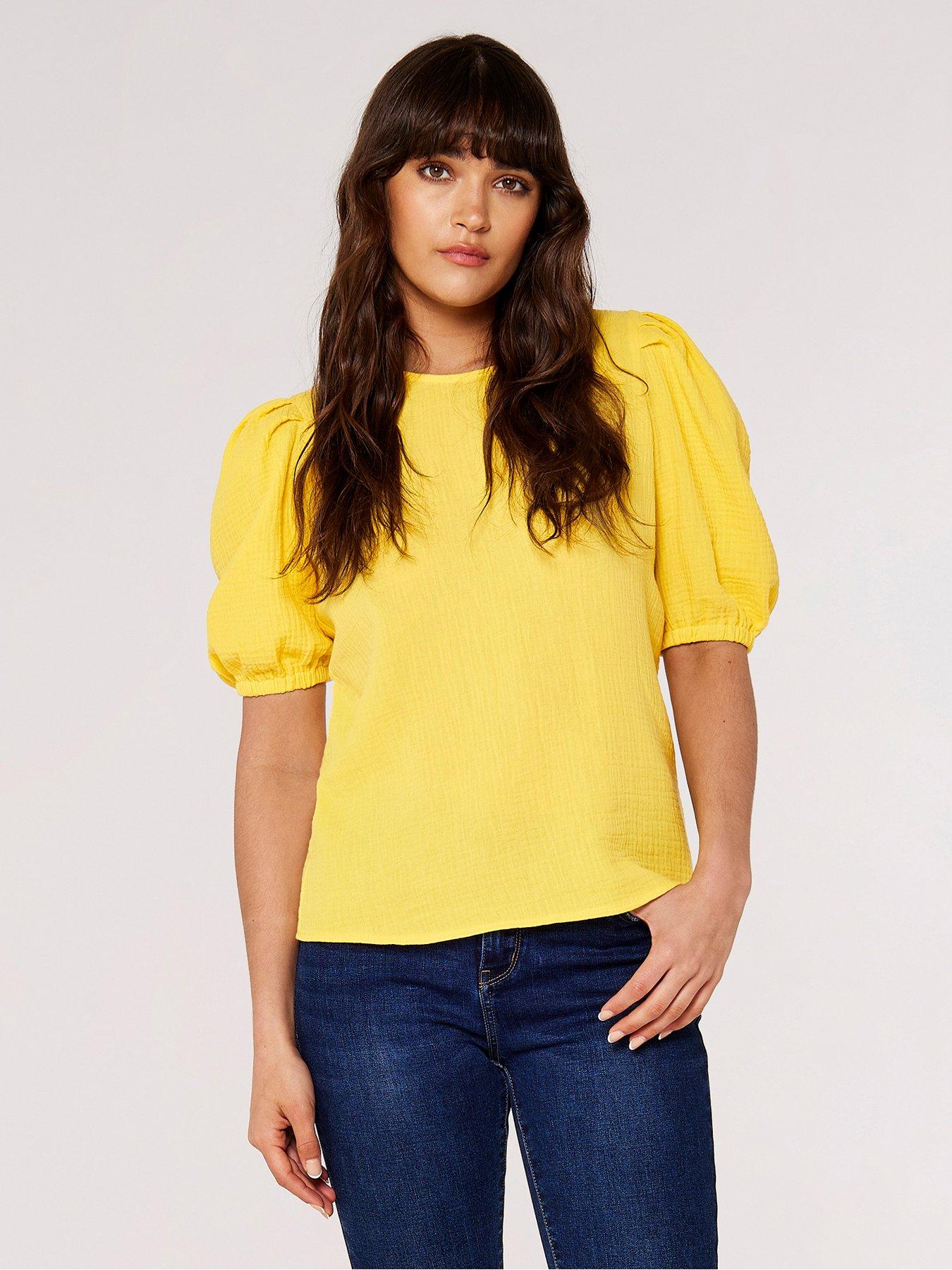 apricot-apricot-tetra-cotton-puff-sleeve-tee