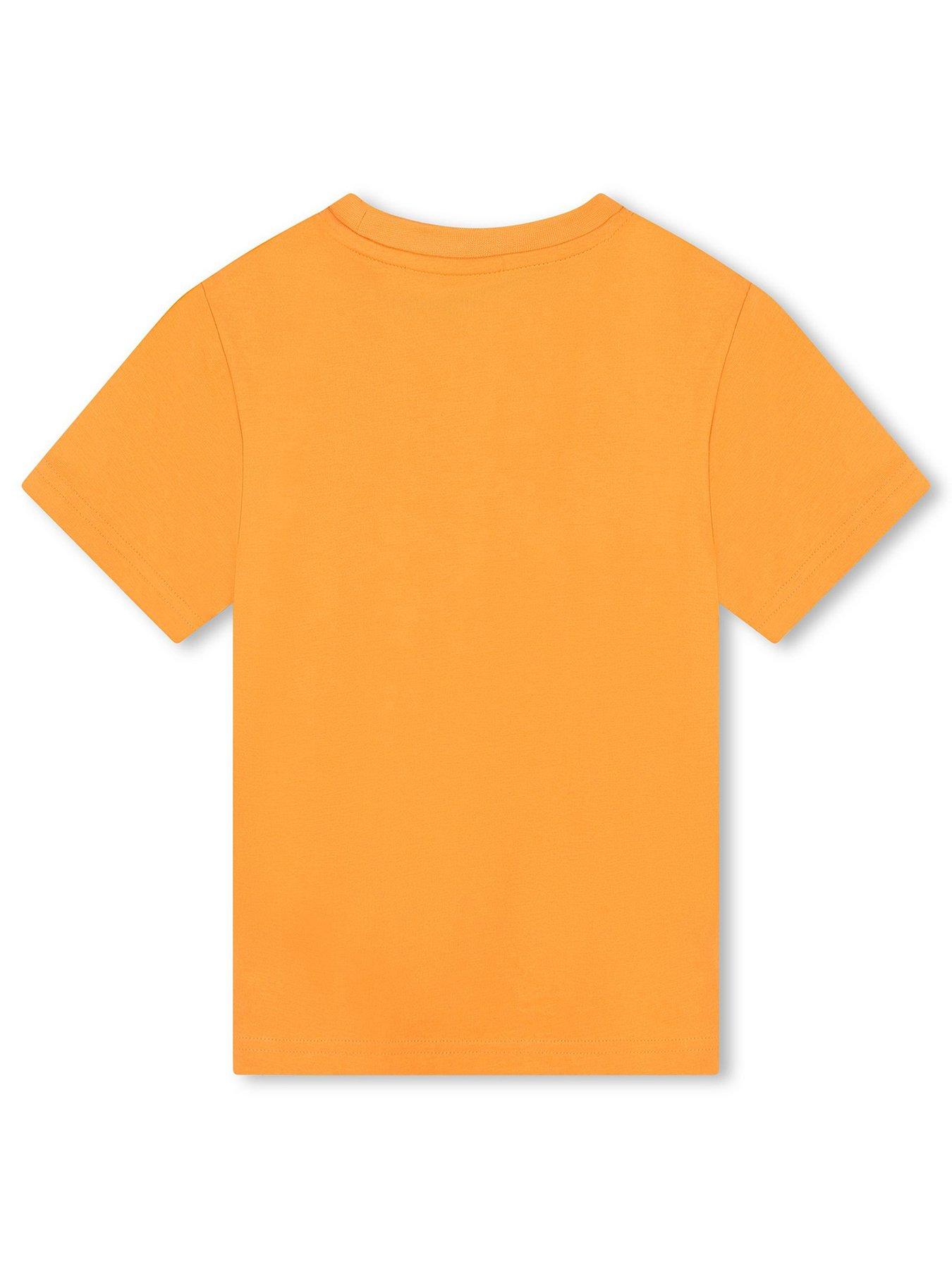 hugo-boys-logo-short-sleeve-t-shirt-light-mangoback