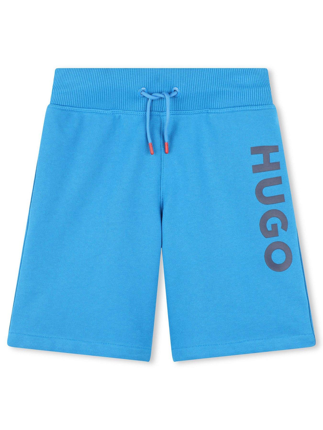 hugo-boys-logo-jog-shorts-electric-blue