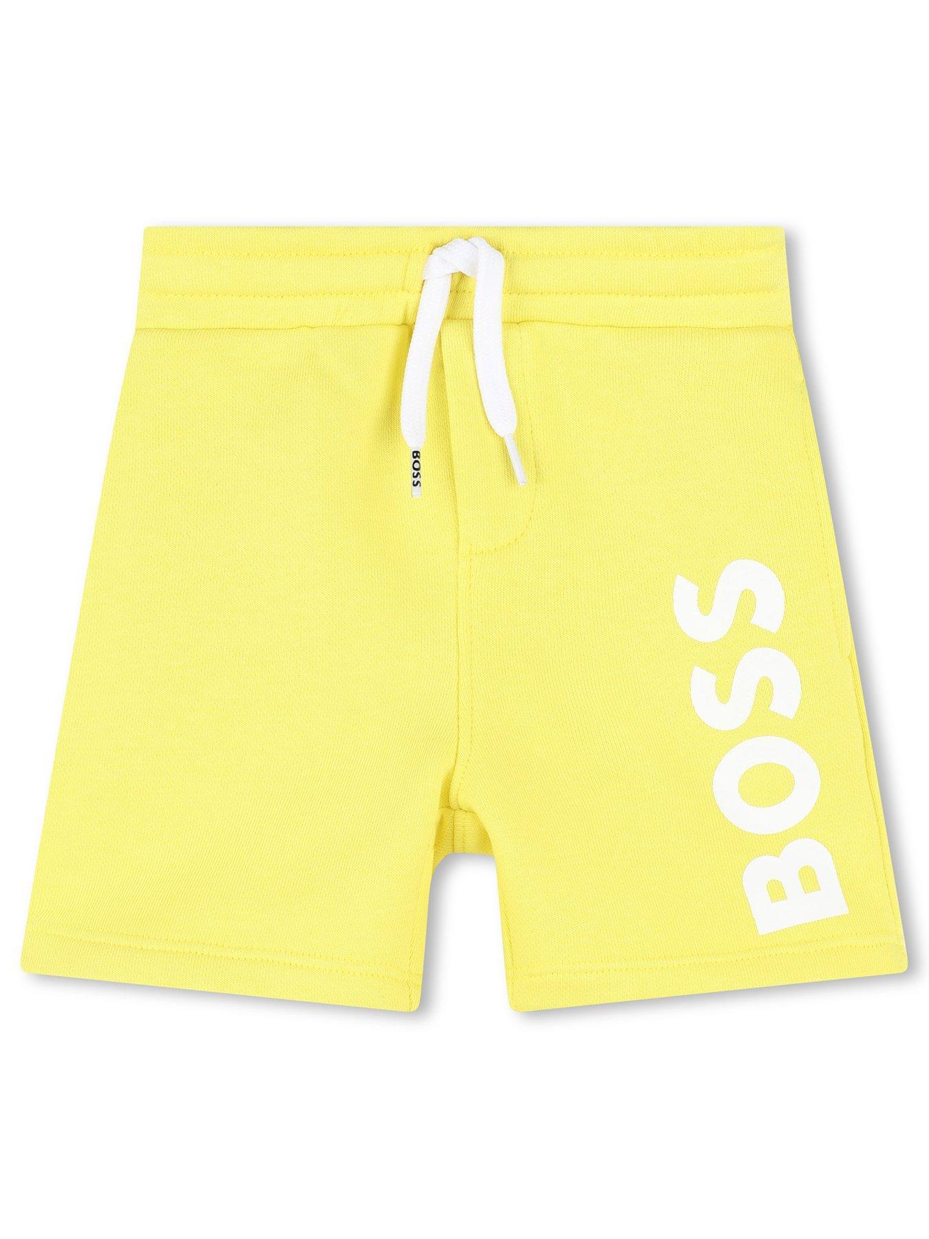 boss-baby-boys-logo-jog-shorts-straw-yellow