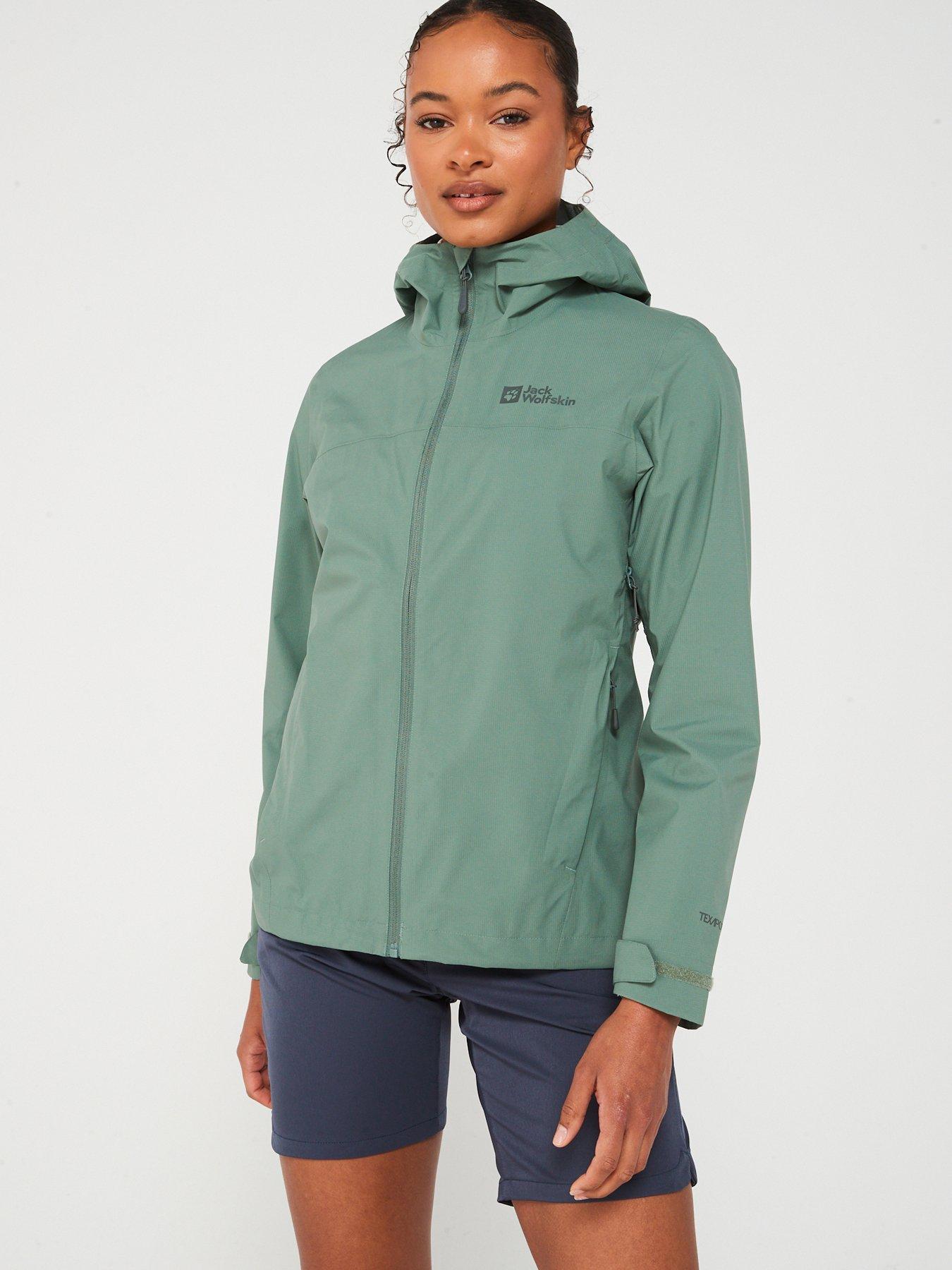 Jack Wolfskin Womens Elsberg 2.5l Jkt Waterproof Jacket Green Very Ireland