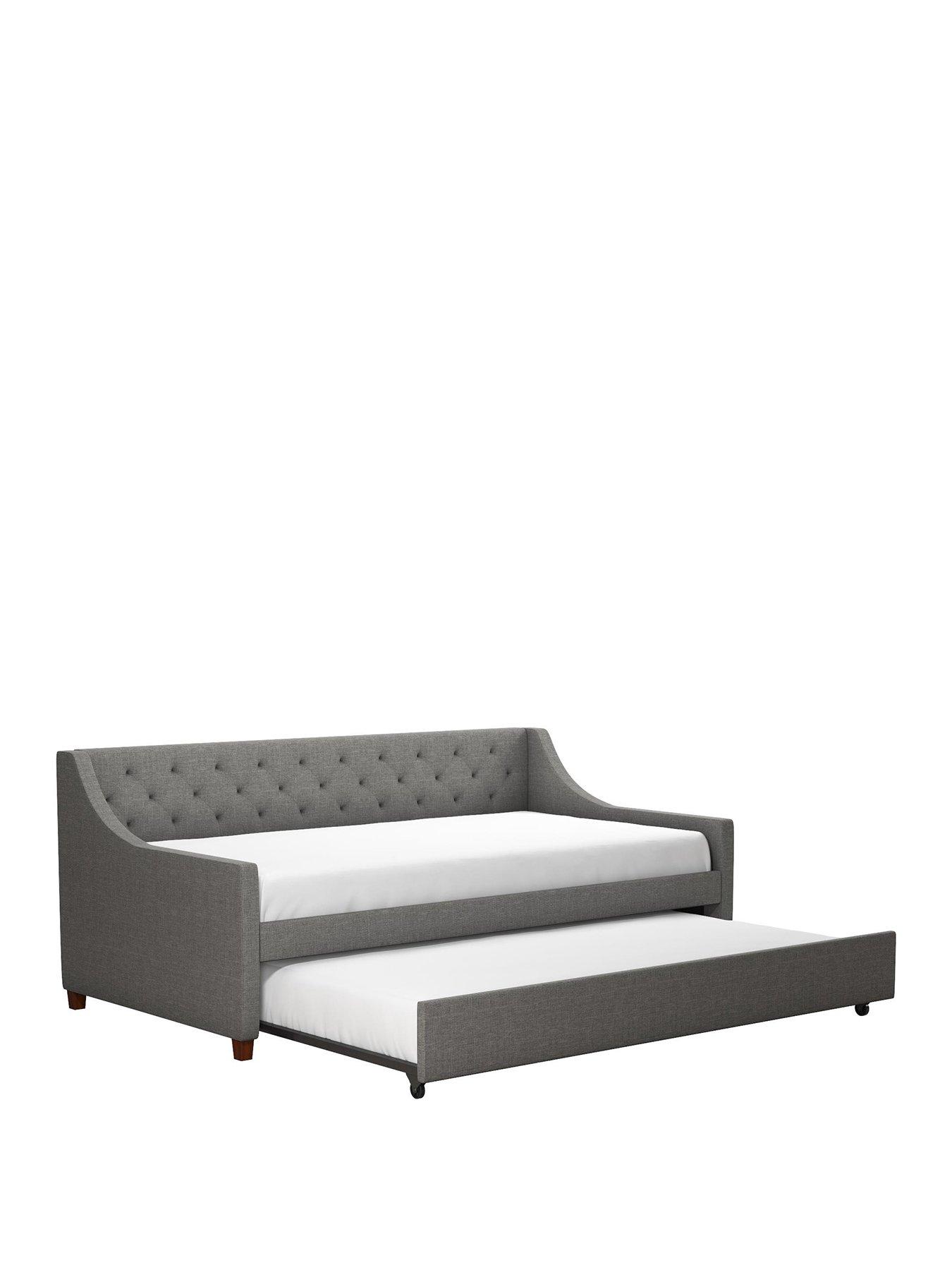 novogratz-elena-single-linen-daybed-with-trundle-greystillFront