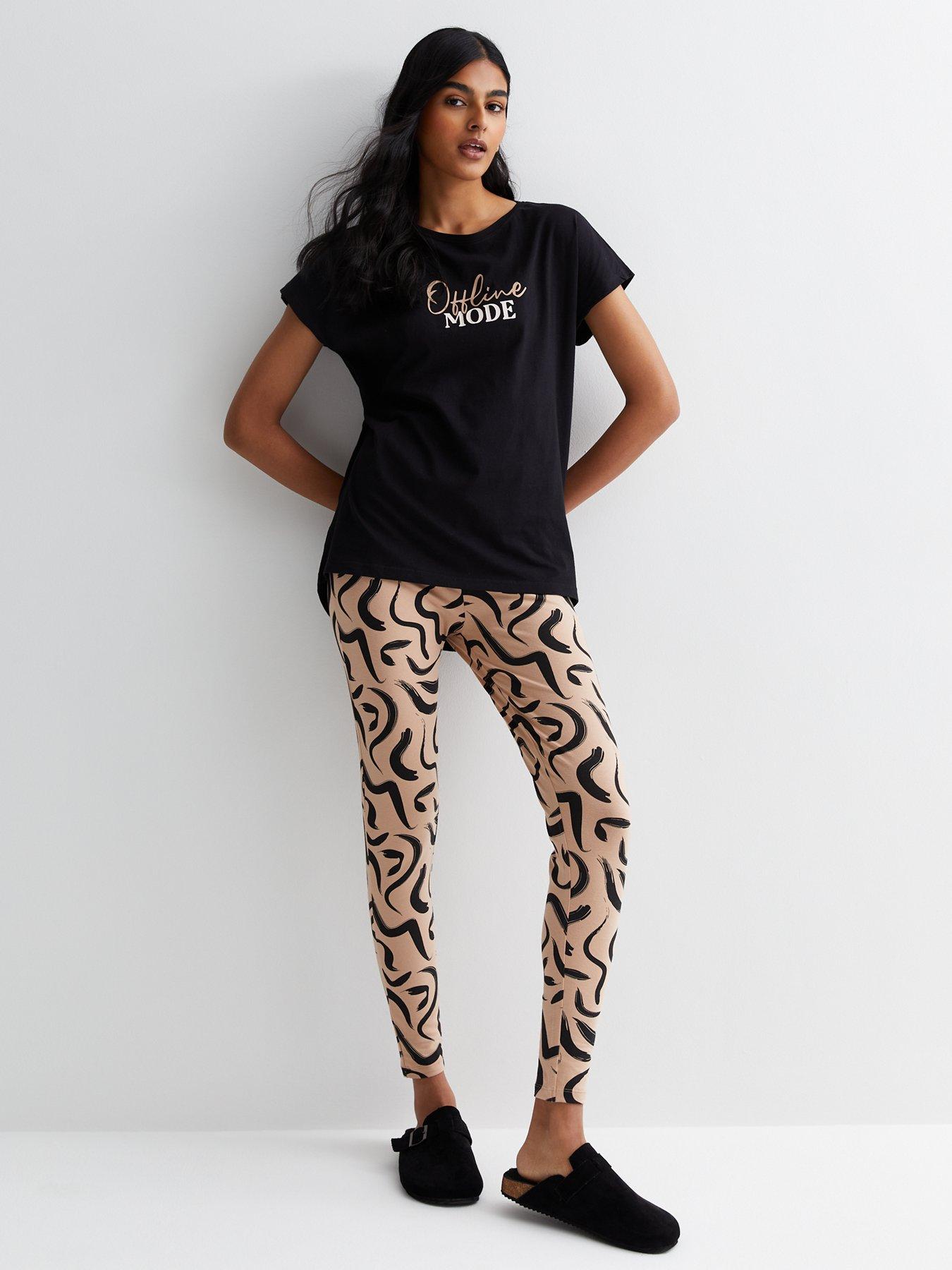 Leopard print leggings new on sale look