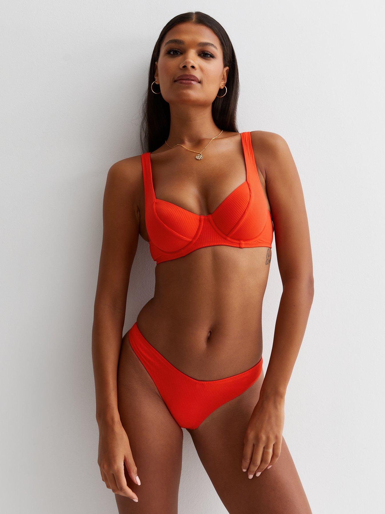 new-look-ribbed-soft-cup-bikini-top-redback