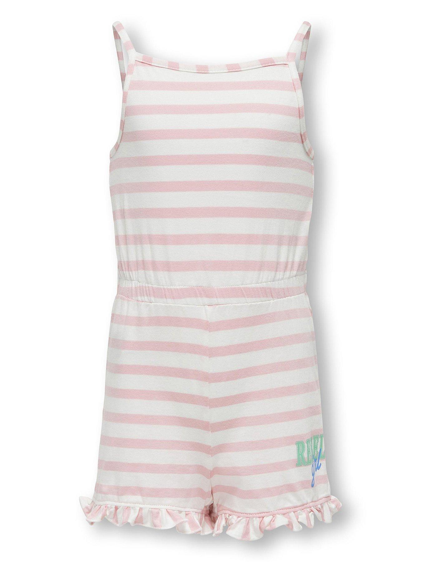 only-kids-girls-stripe-jersey-playsuit-candy-pink