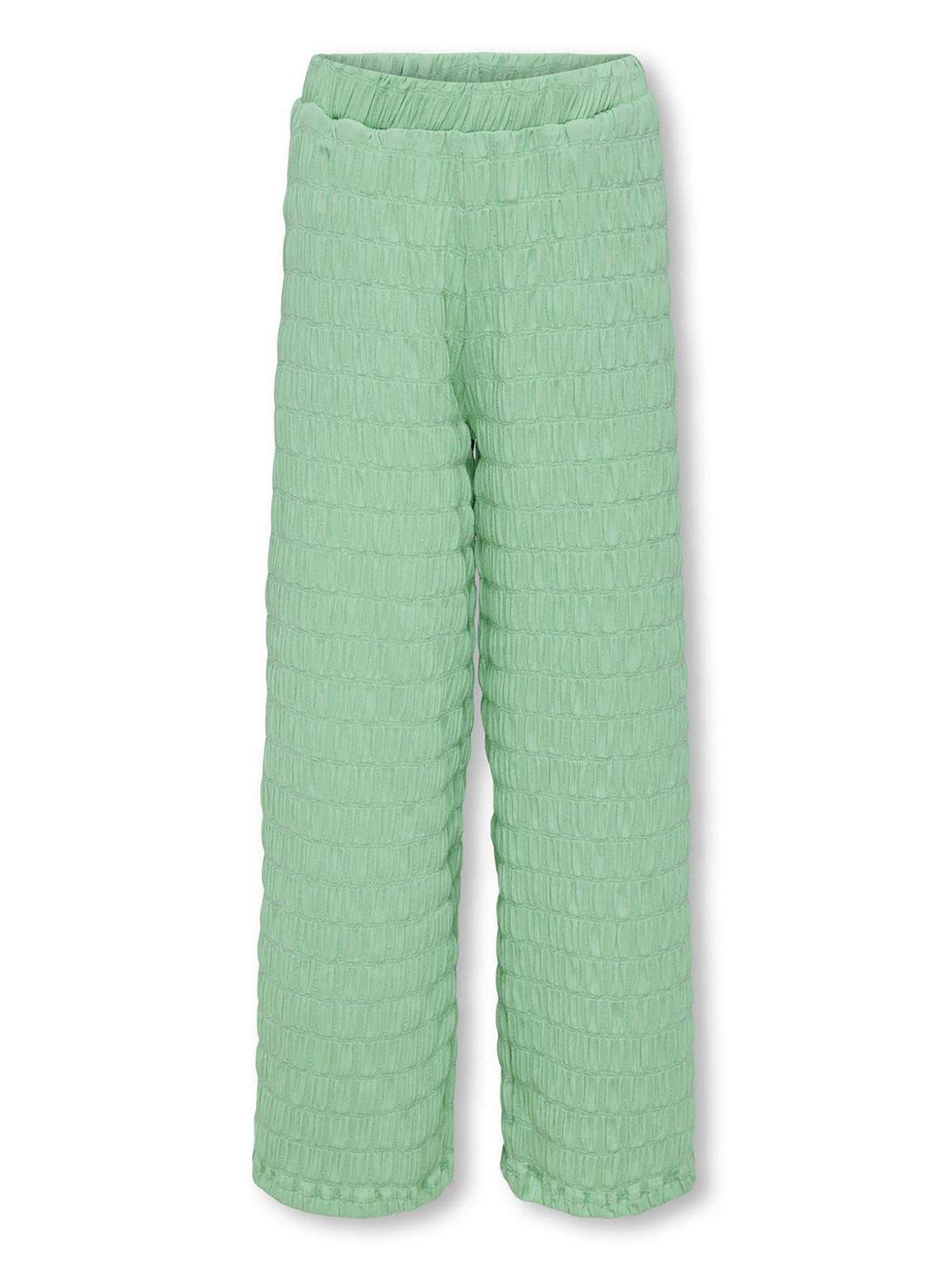 only-kids-girls-textured-woven-trousers-spearmint-green