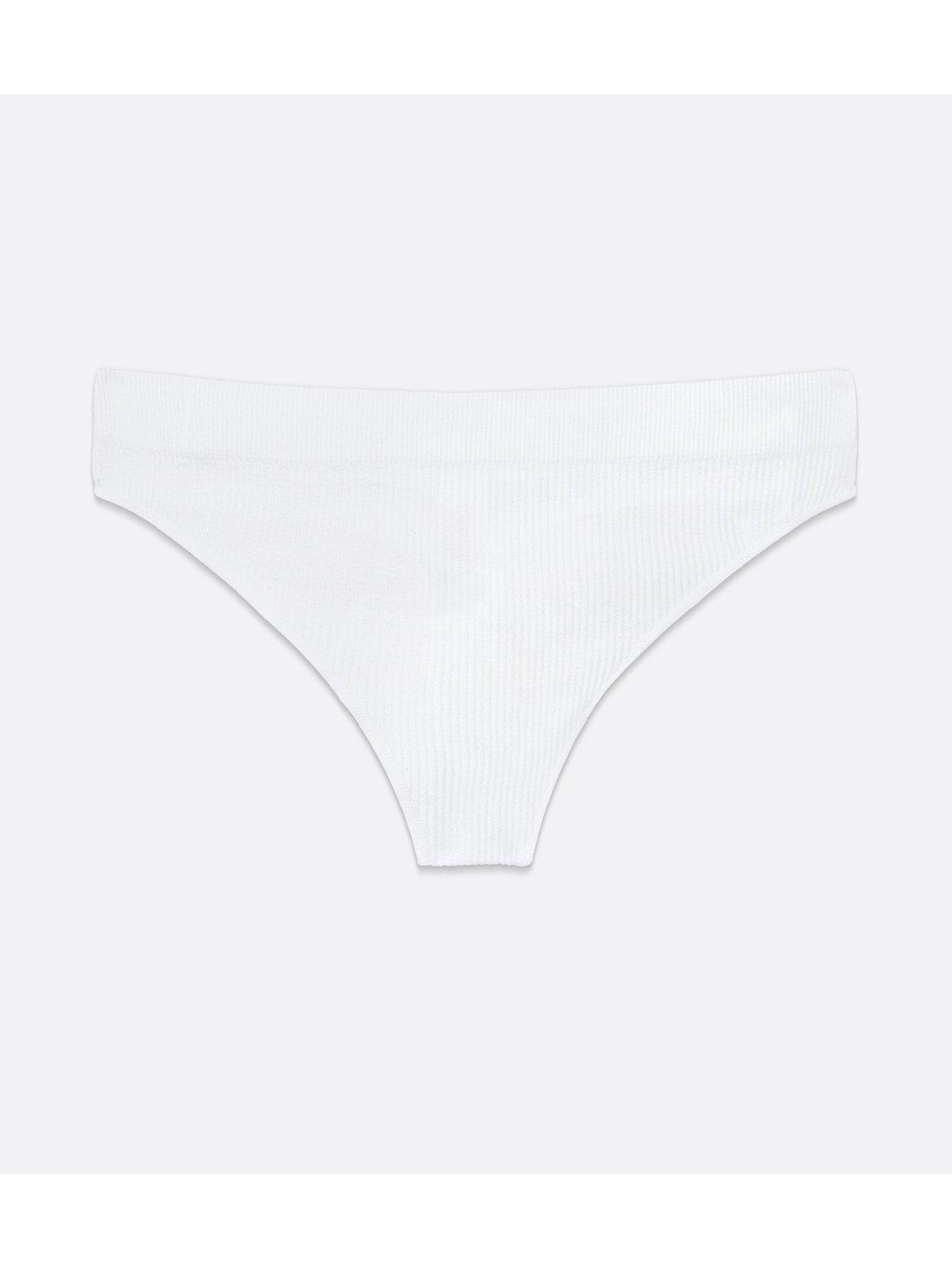 new-look-ribbed-seamless-thong-whitedetail