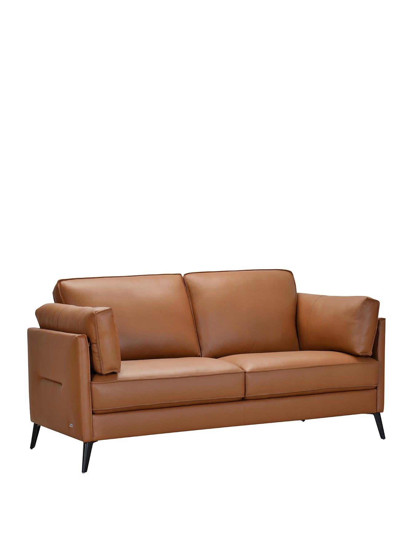 Image 3 of 5 of The Very Collection New Sasha 2 Seater Leather/Faux Leather Sofa