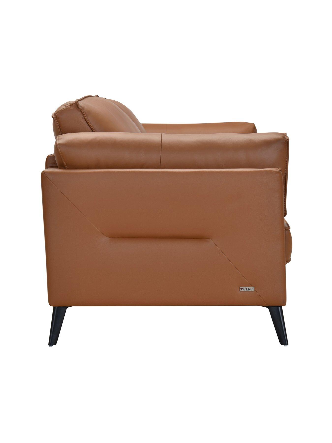 Image 4 of 5 of The Very Collection New Sasha 2 Seater Leather/Faux Leather Sofa