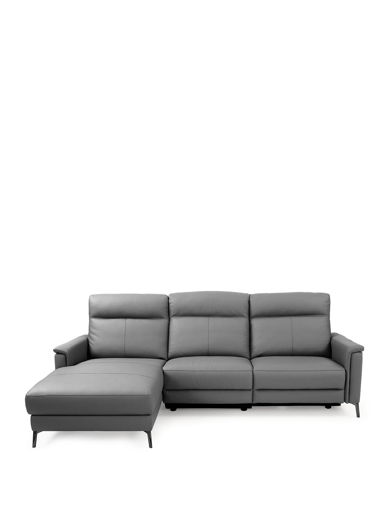 very-home-bradley-left-hand-leatherfaux-leather-powernbsprecliner-chaise-sofa-with-usb-portnbsp--dark-greystillFront