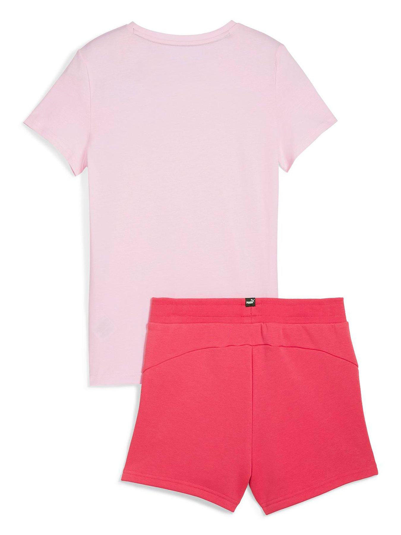 puma-girls-logo-tee-shorts-set-pinkback