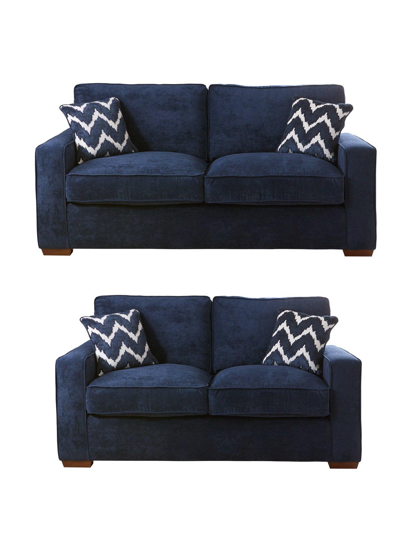 Very Home Jenna 3 Seater + 2 Seater Fabric sofas (Buy  &  SAVE!) - Made to Order in the UK