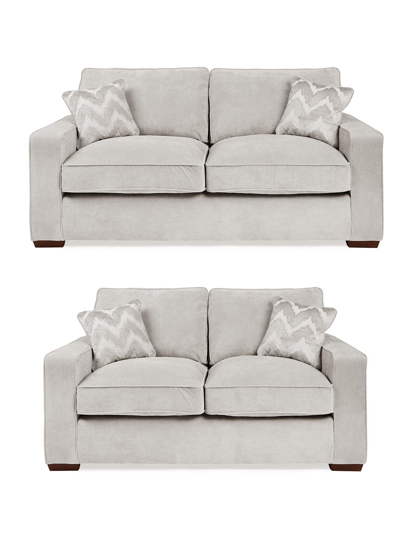 The Very Collection Jenna 3 Seater + 2 Seater Fabric sofas (Buy  &  SAVE!) - Made to Order in the UK