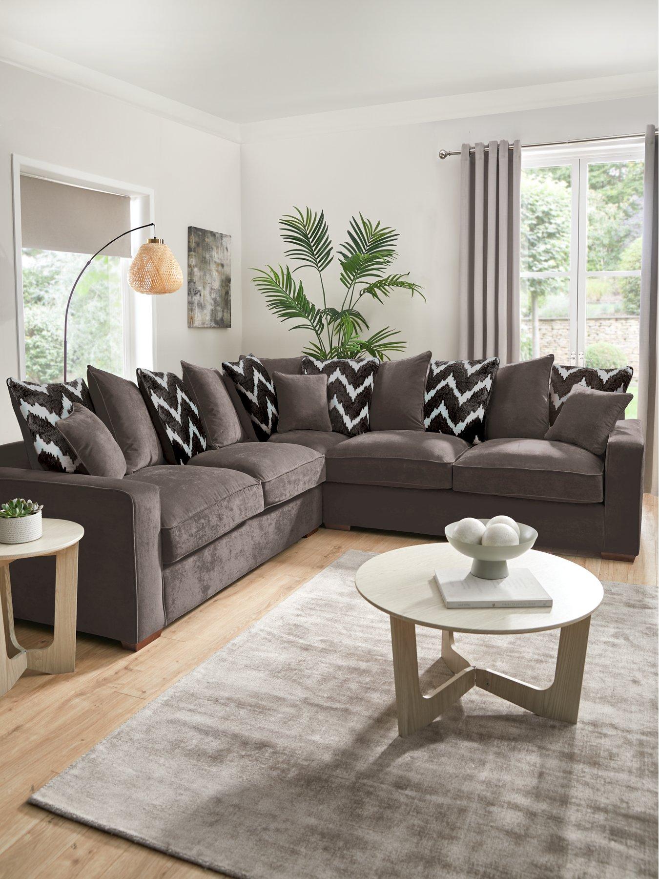 Very Home Jenna Fabric Corner Scatter Group Sofa - Made to Order in the UK