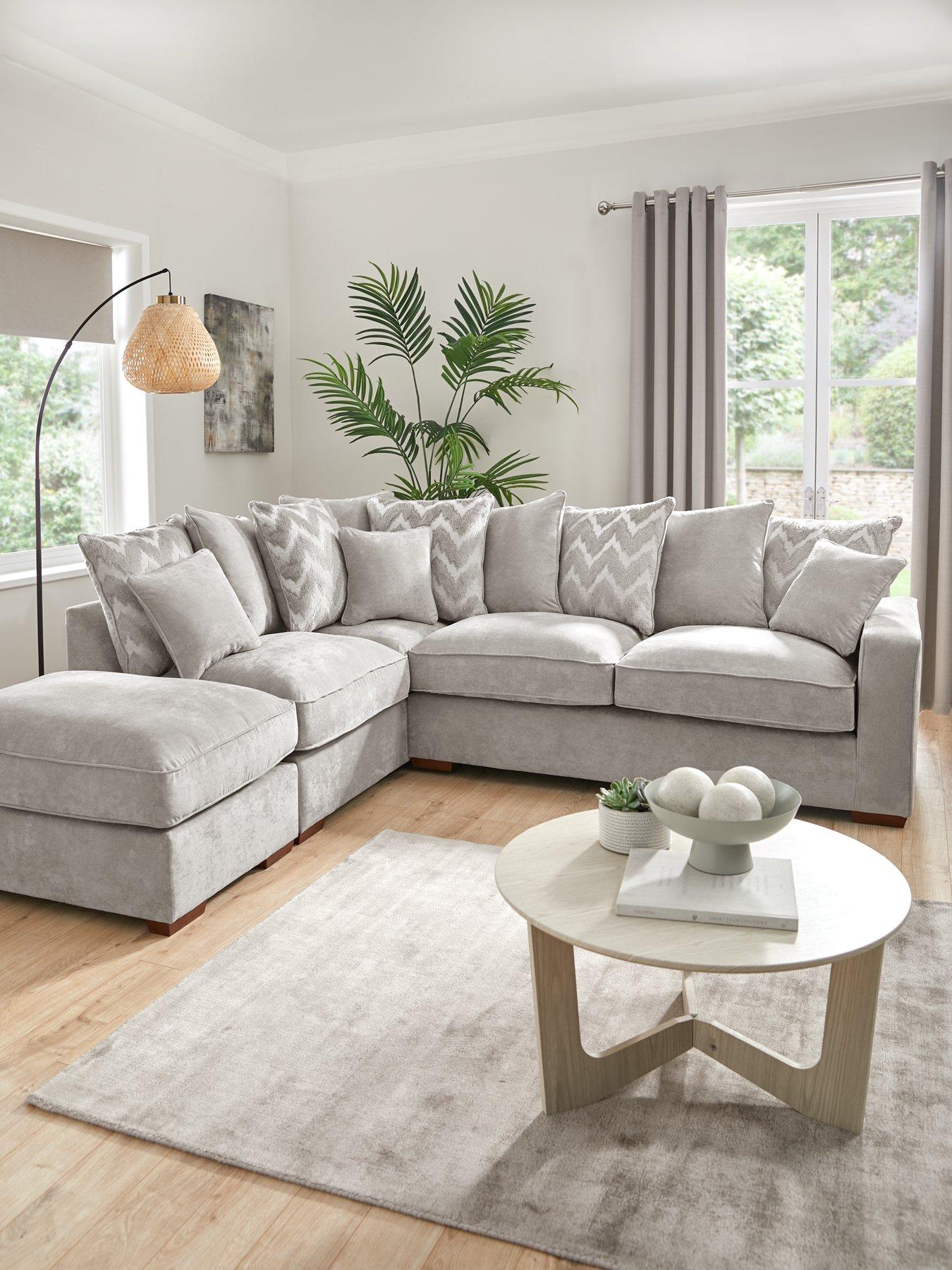 Very Home Jenna Left Hand Scatter Corner Chaise Sofa - Made to Order in the UK