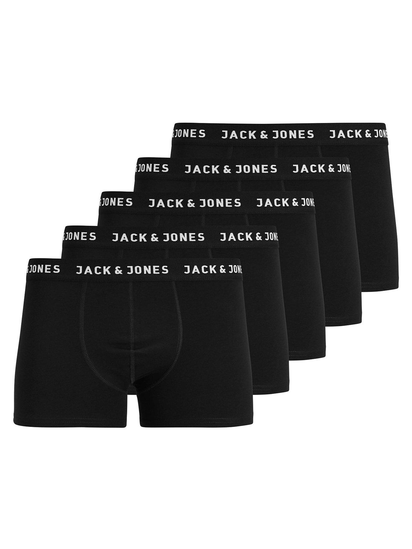undefined Jack  &  Jones 5-pack Logo Waistband Trunks - Black
