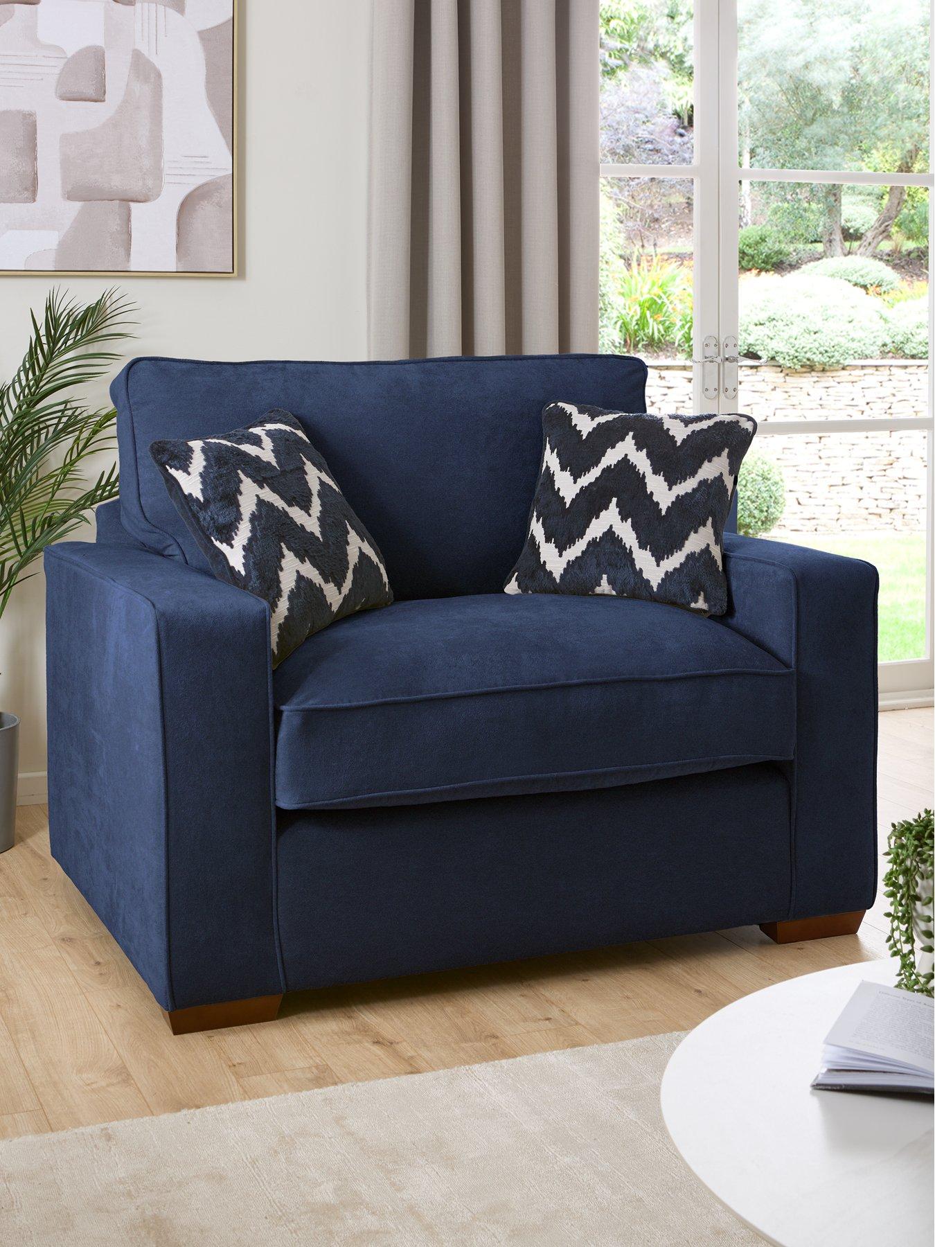 Very Home Jenna Fabric Snuggle Chair - Made to Order in the UK