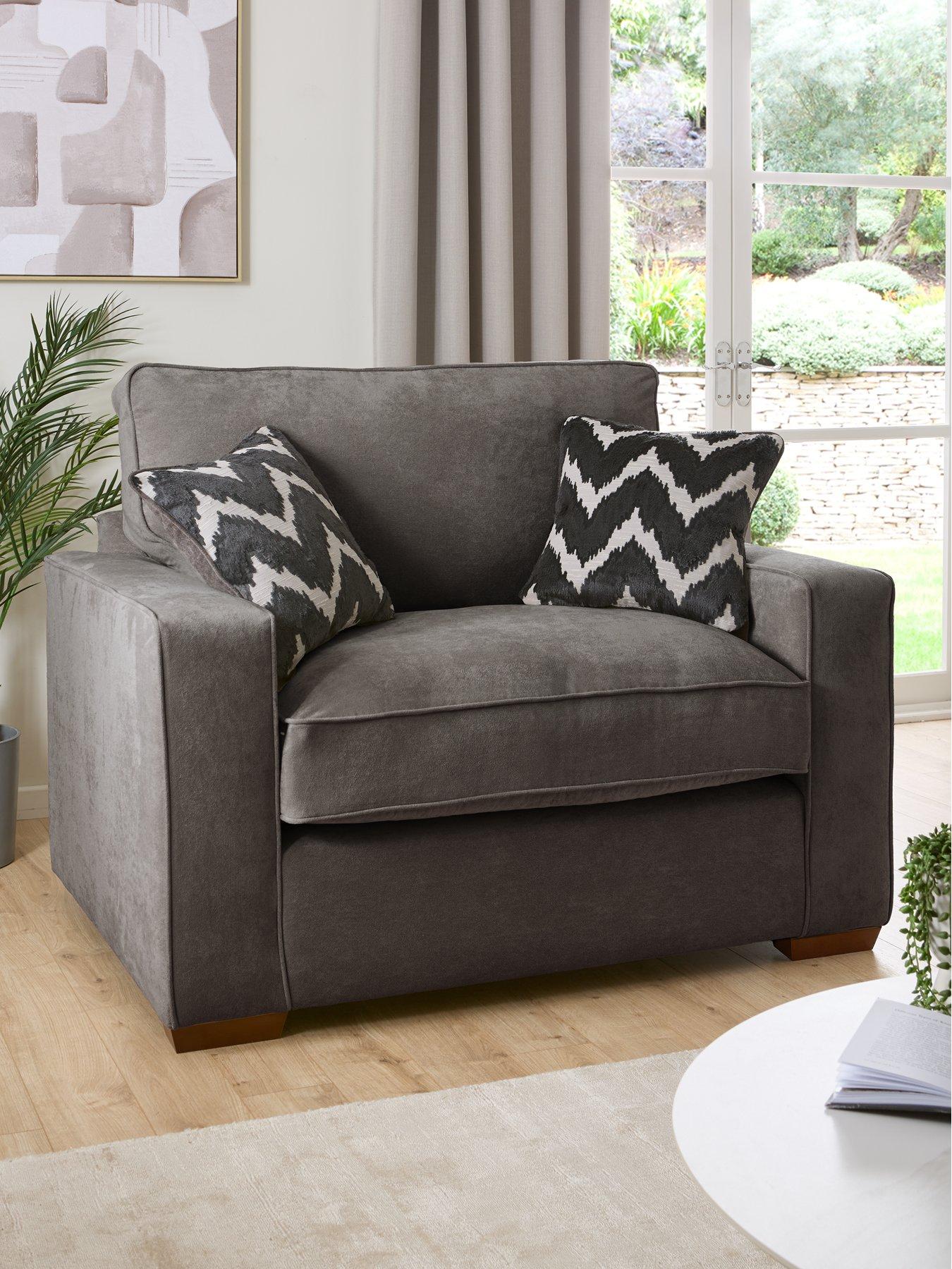 Very Home Jenna Fabric Snuggle Chair - Made to Order in the UK