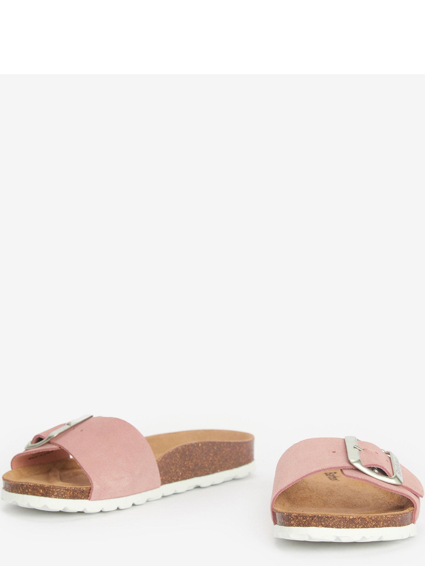 barbour-benton-slide-sandal-pinkoutfit