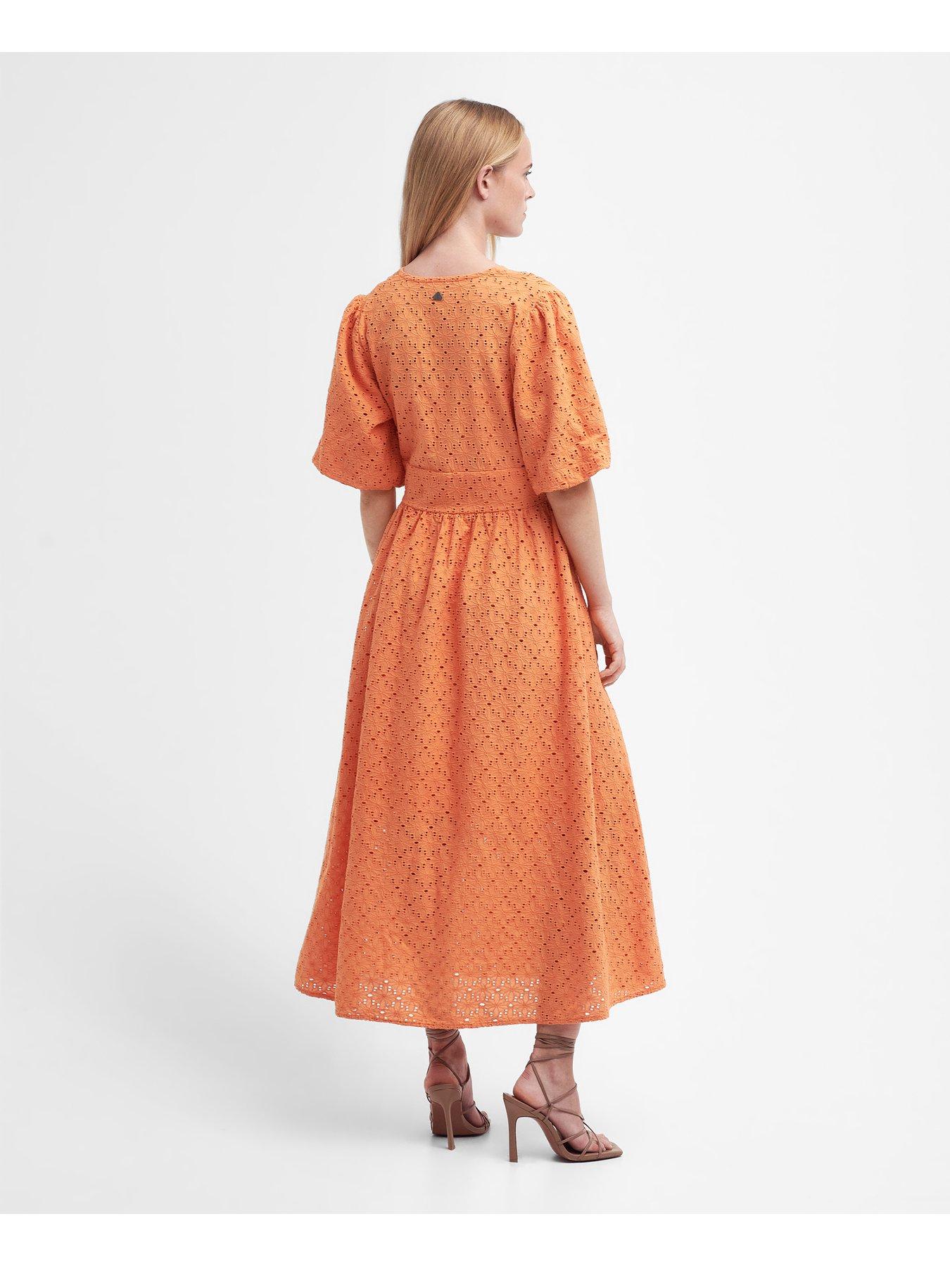 barbour-kelley-maxi-dress-orangestillFront