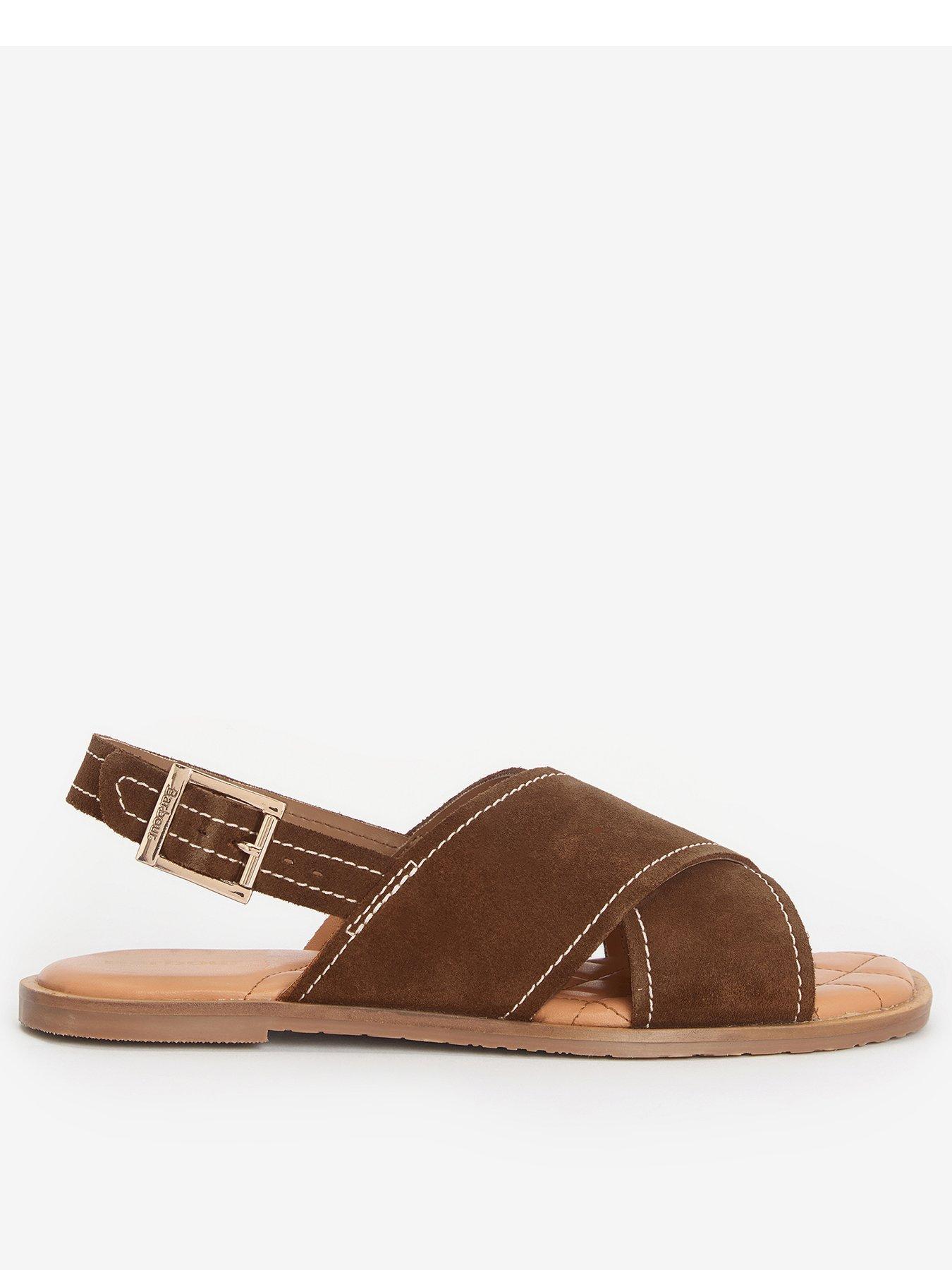 barbour-annie-cross-over-sandal-brown