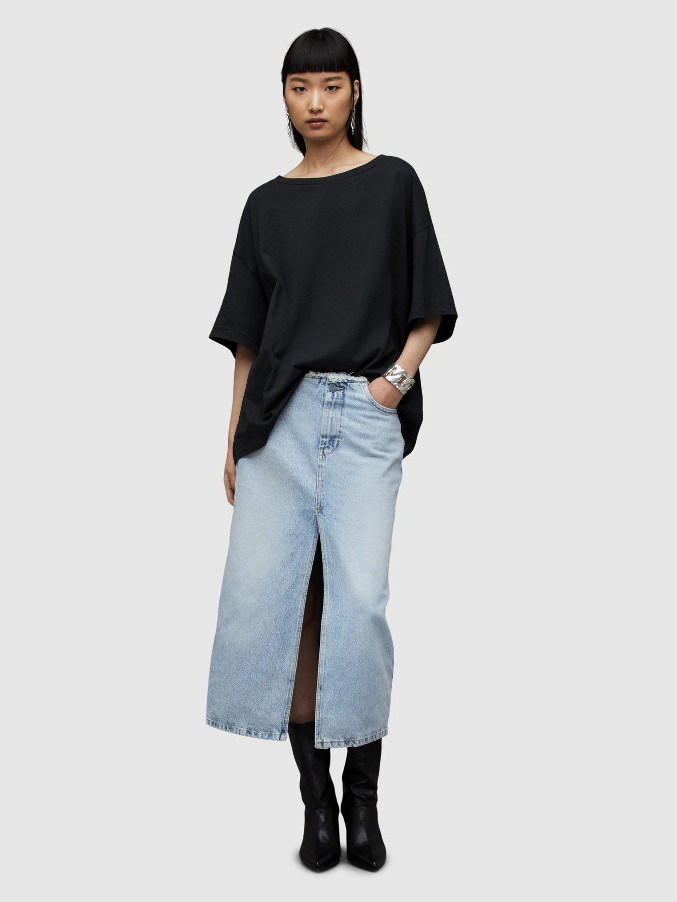 Image 3 of 6 of AllSaints Lydia Tee - Black