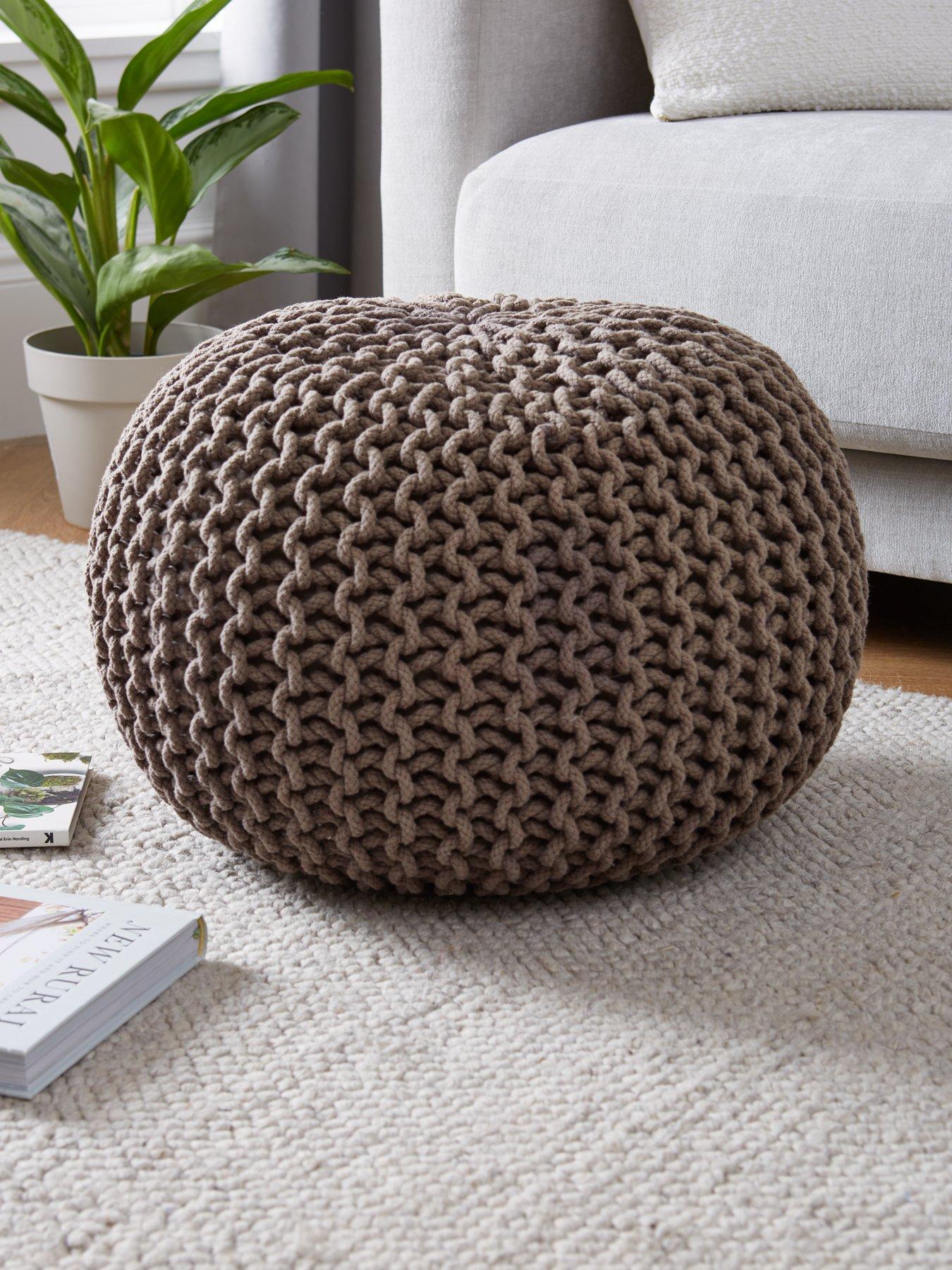 kaikoo-wool-foot-stool-pouffe