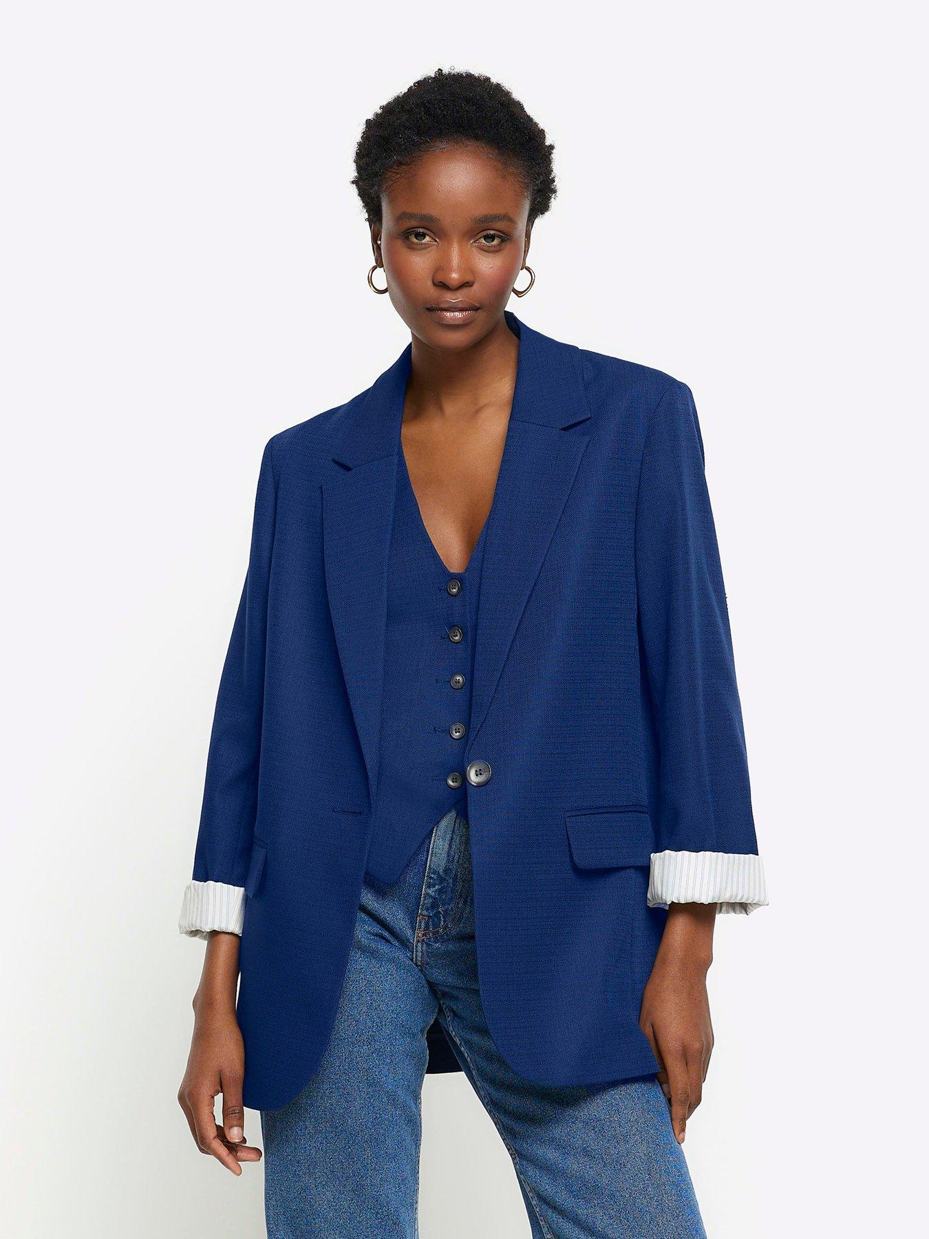 Women Blazer Jacket Three-quarter Sleeve Works Wear – Come4Buy eShop