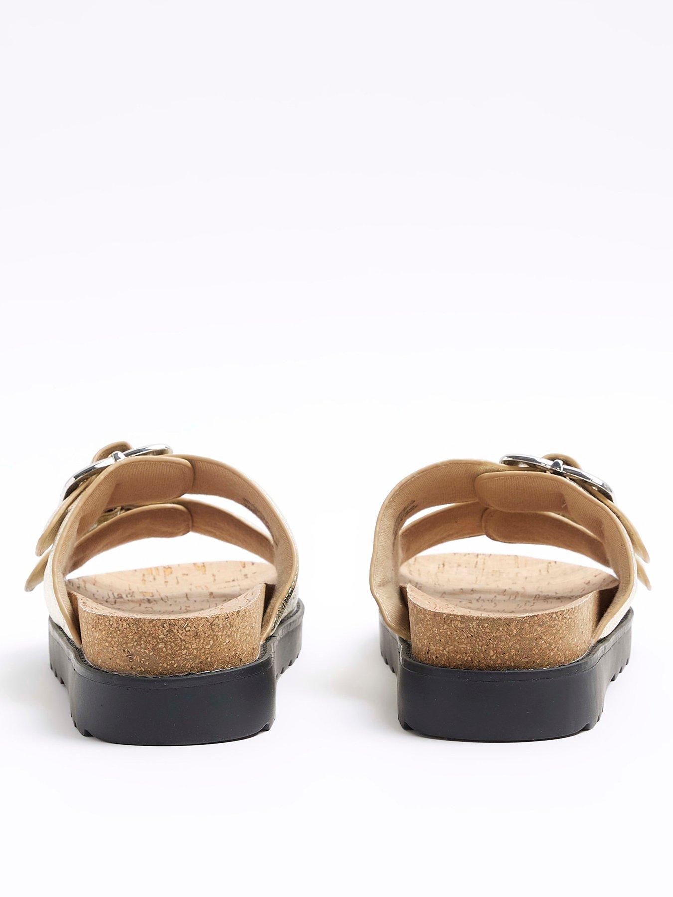 river-island-double-buckle-sandal-goldback