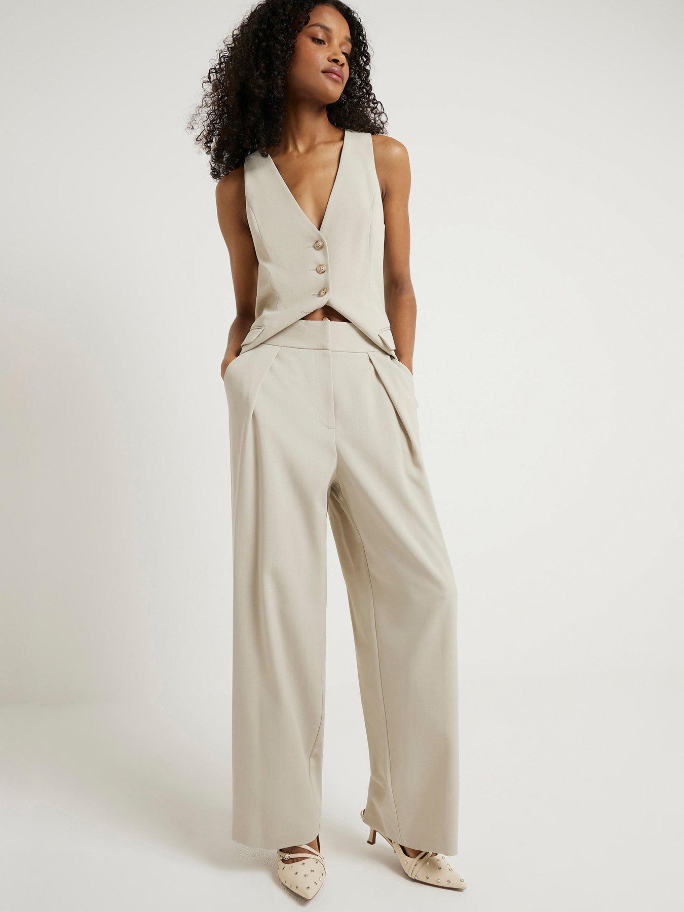 river-island-pleat-detail-wide-leg-trousers-light-green