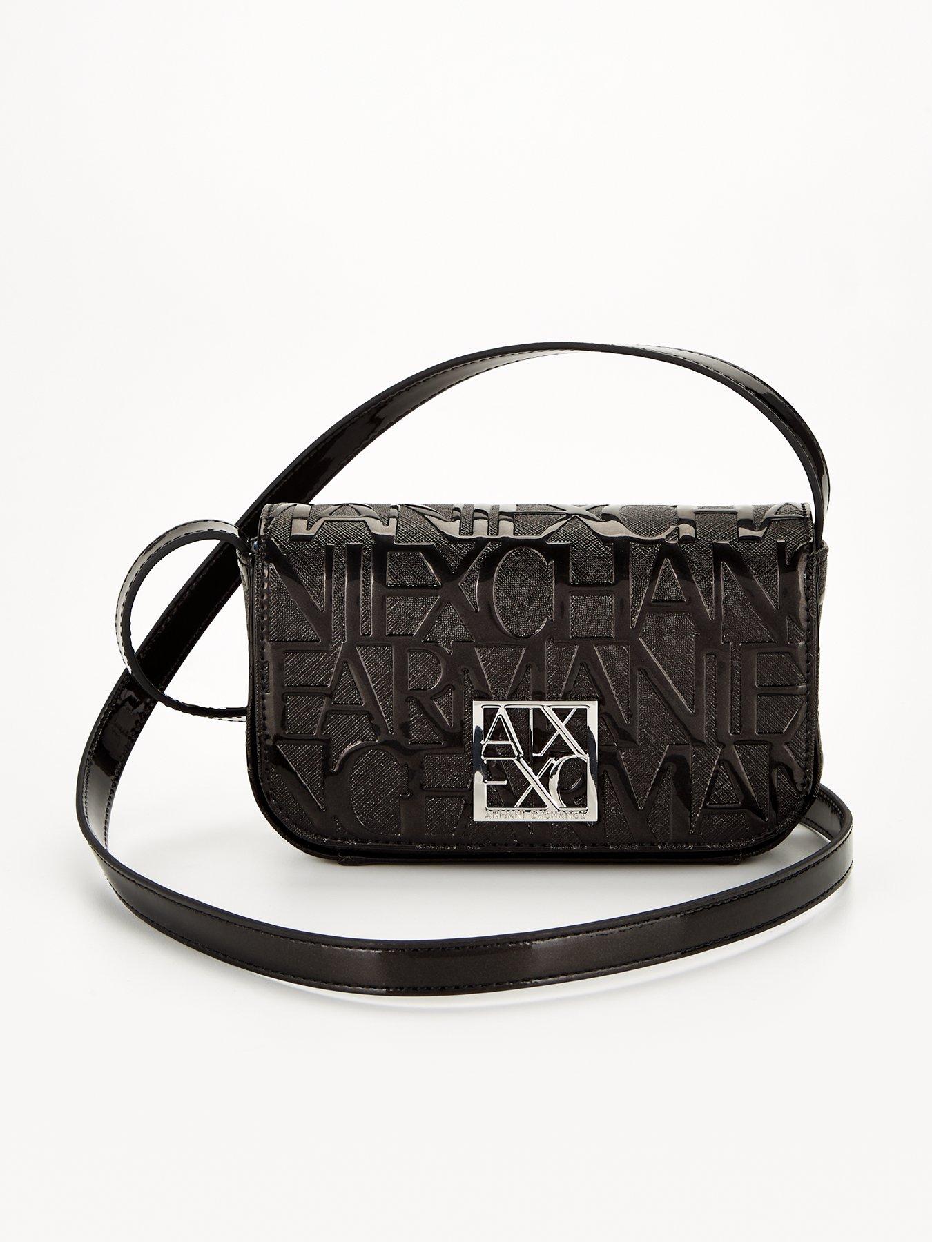 armani-exchange-embossed-logo-crossbody-black