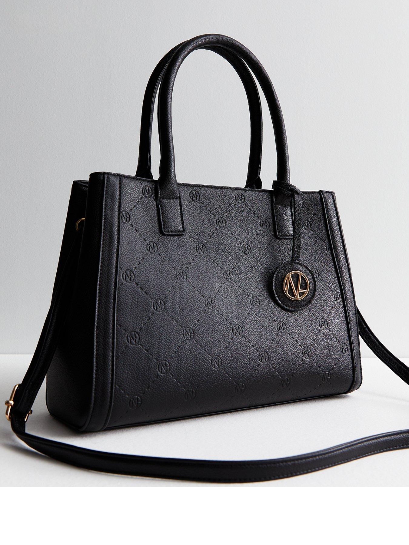Black Laptop Shopper Bag | New Look
