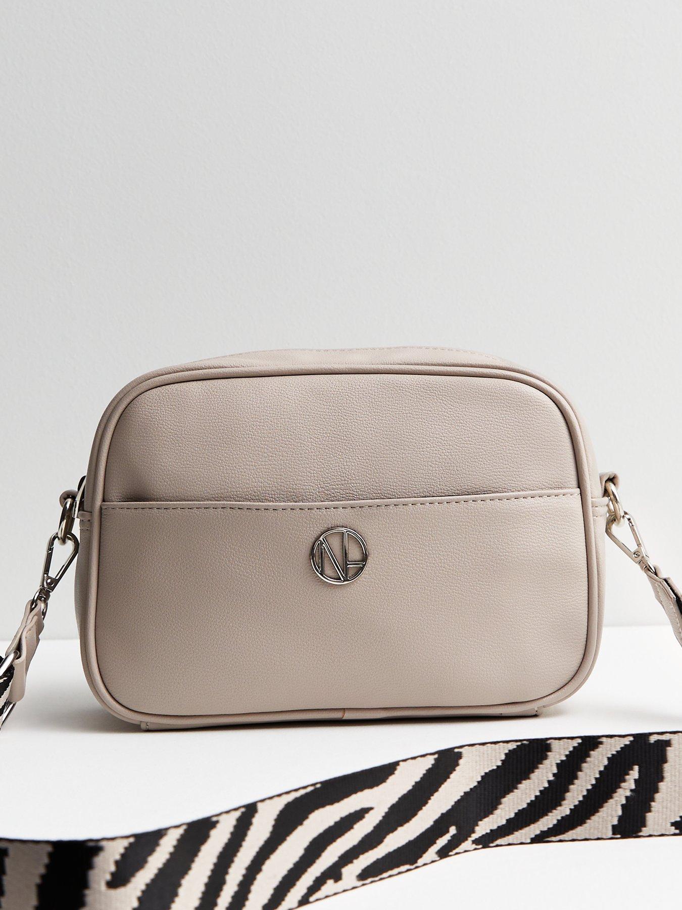 Grey Leather-Look Zip Front Tote Bag | New Look