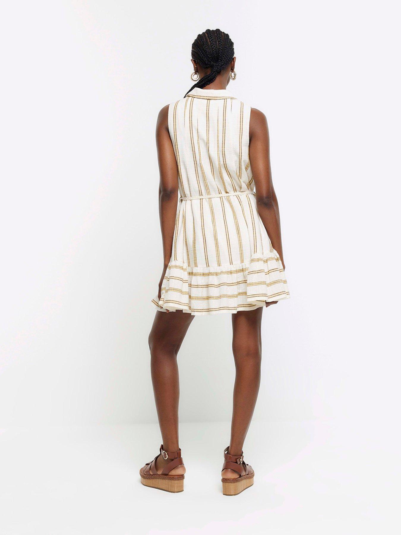 river-island-textured-cotton-striped-dress-yellowstillFront