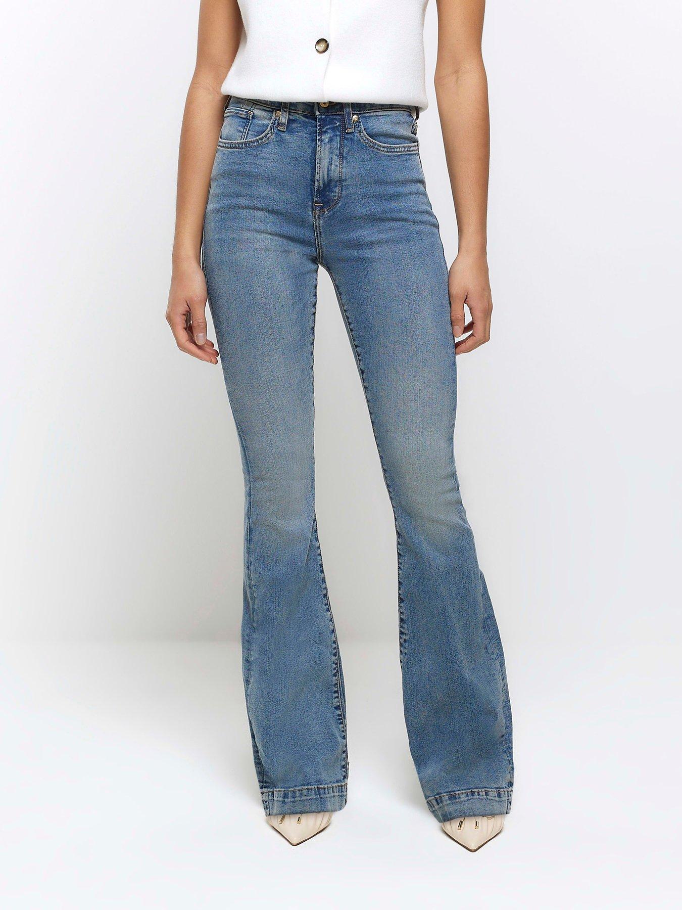 Judy Blue High Rise Fray Hem Flare Jeans for Women | JB88739-DK – Glik's